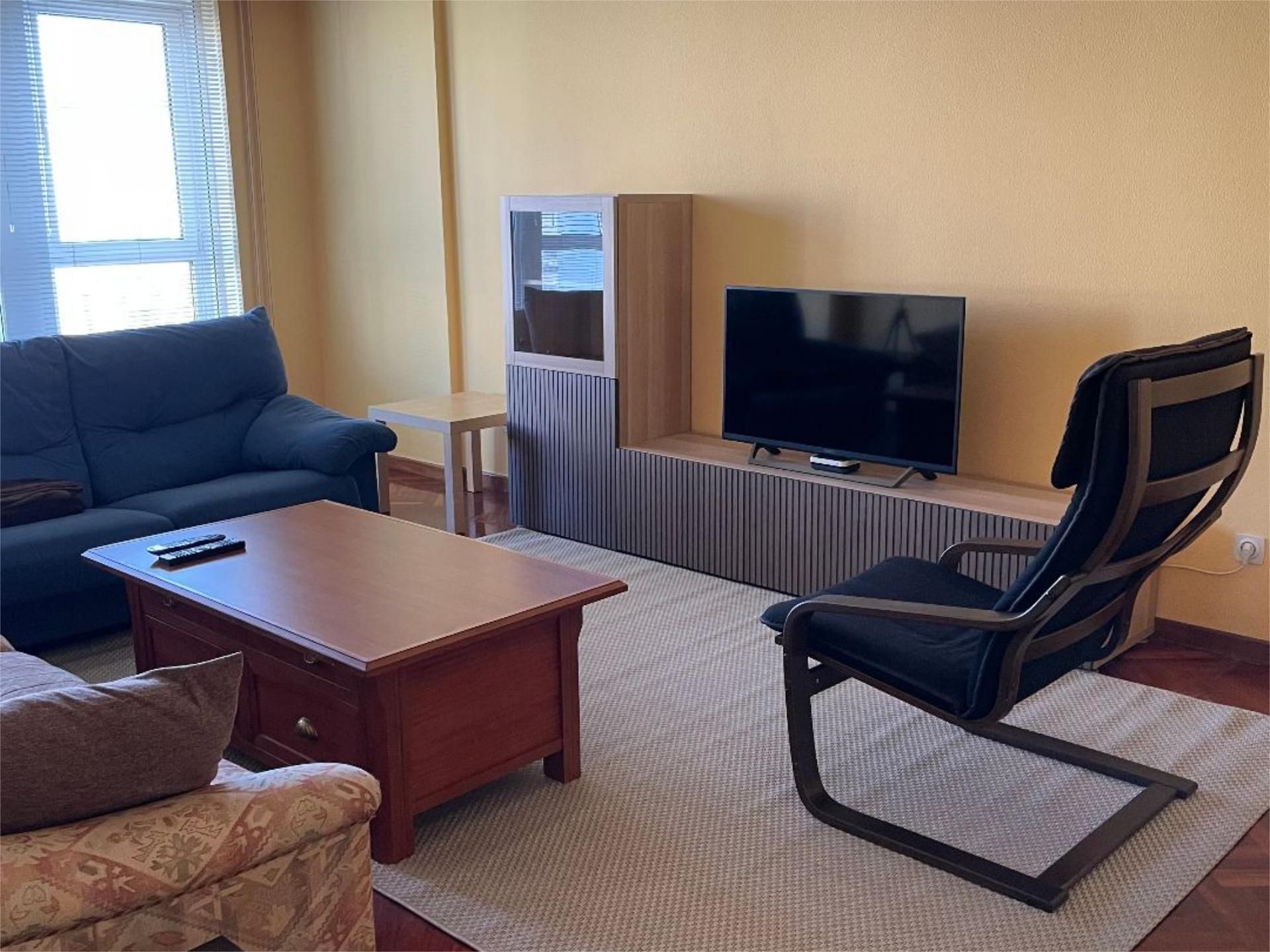 Living room of Flat to share in A Coruña Capital   with Heating, Parquet flooring and Furnished