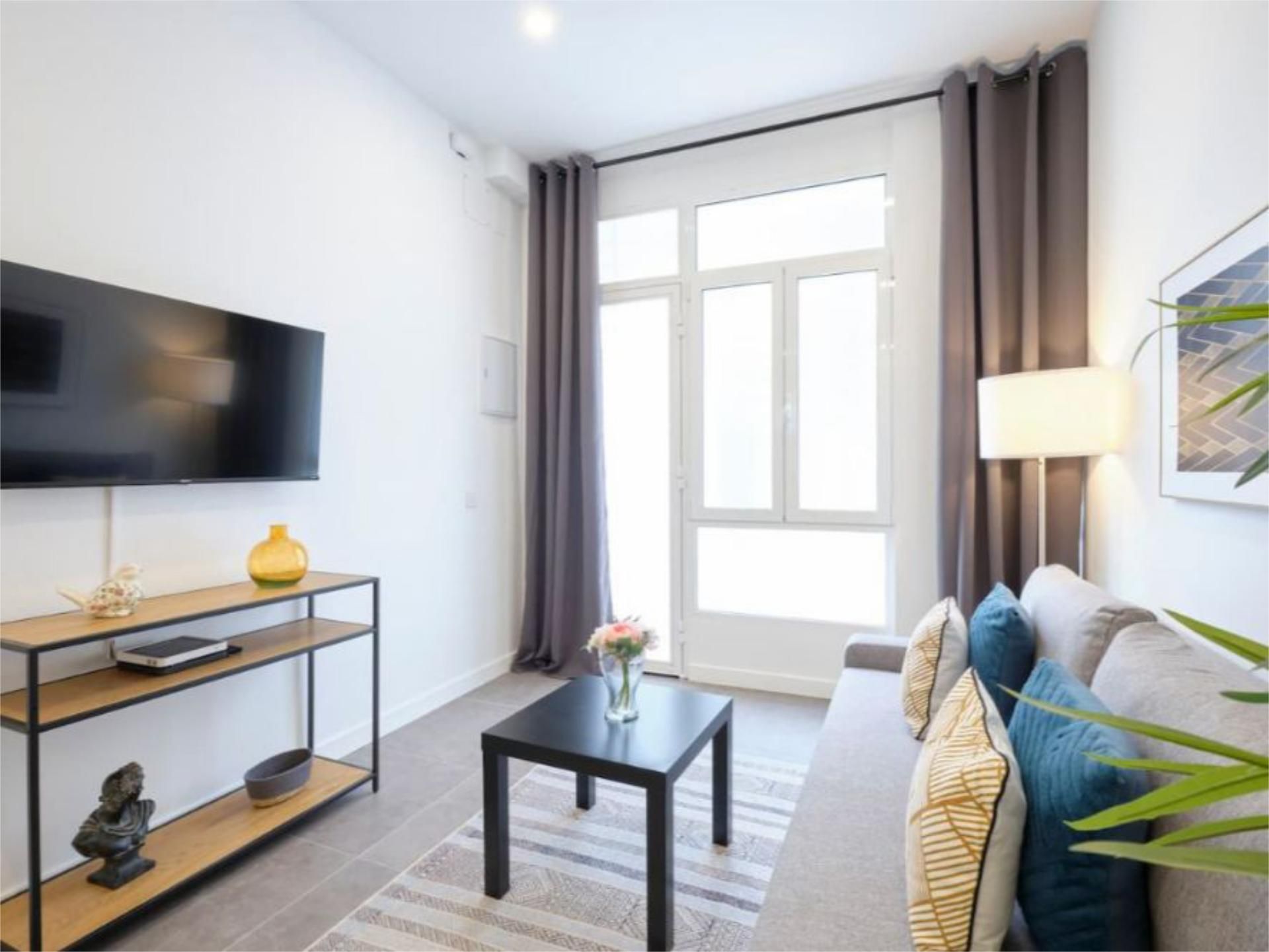 Living room of Flat for sale in  Madrid Capital  with Air Conditioner