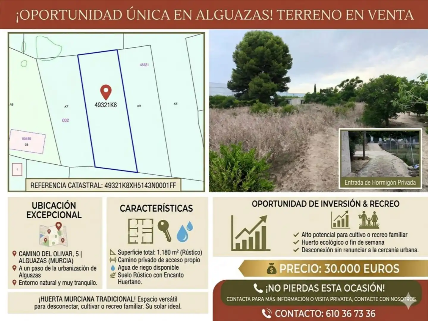 Terreno en venta en Alguazas