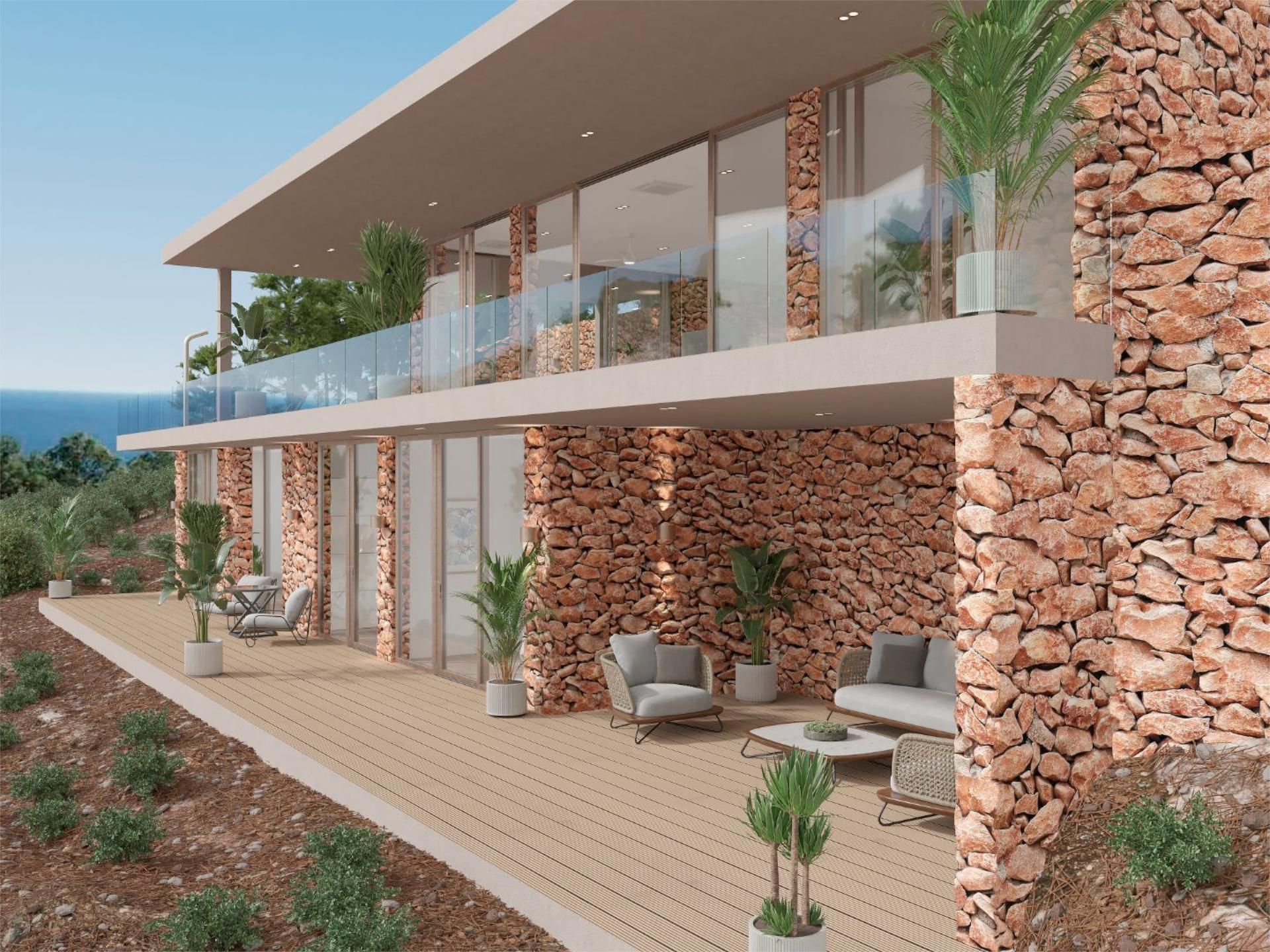 Terrassa de Casa o xalet en venda en Altea amb Aire condicionat, Terrassa i Piscina