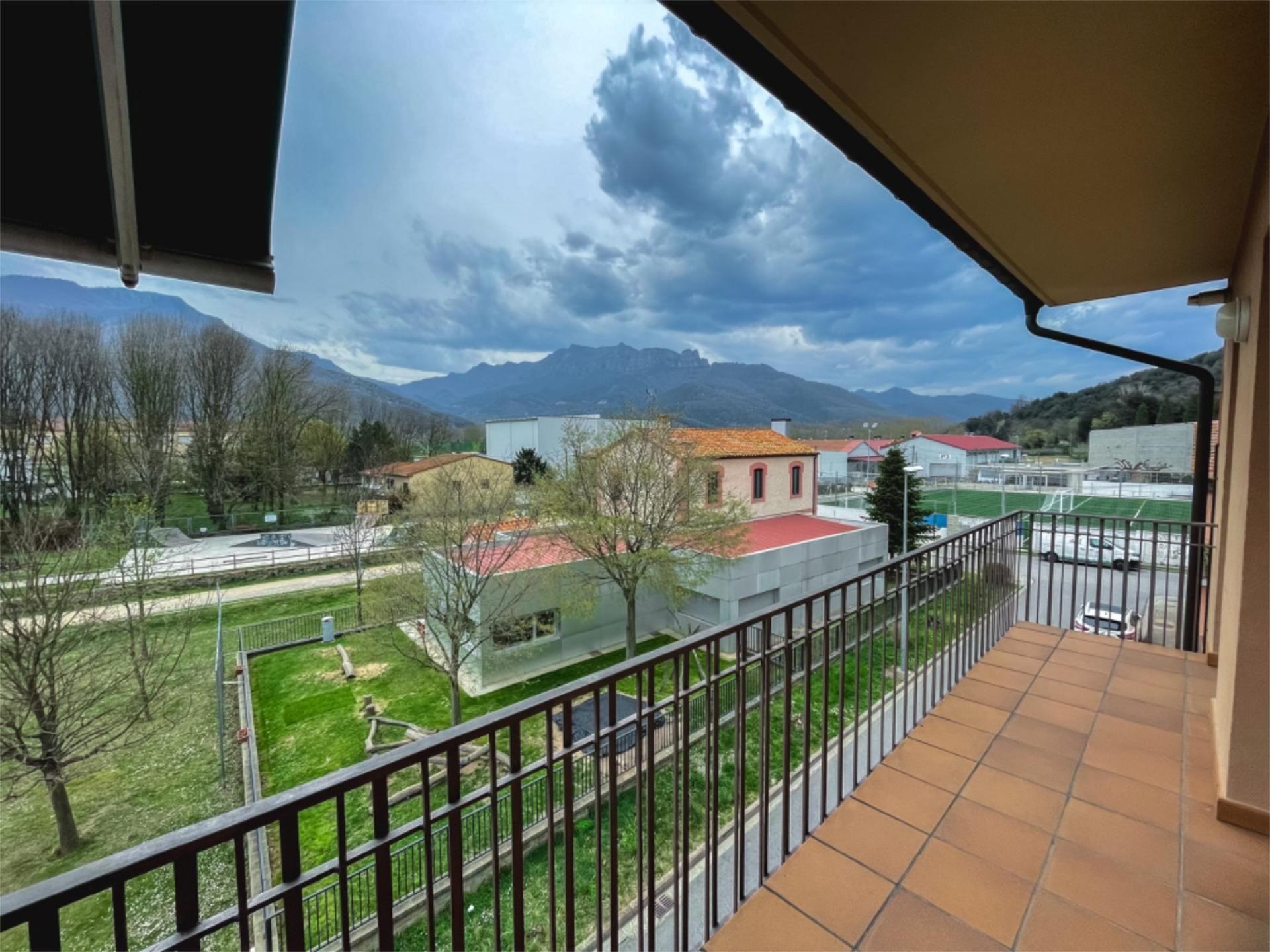 Terrace of Flat to rent in La Vall d'en Bas  with Heating, Terrace and Furnished