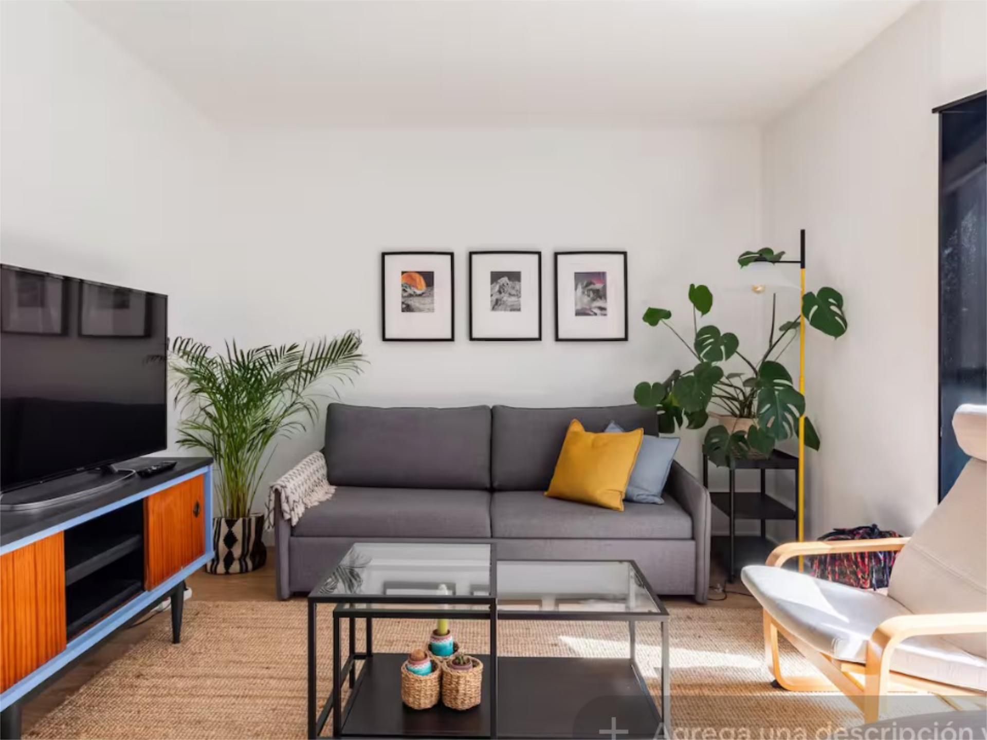 Living room of Flat to rent in A Coruña Capital   with Heating and Furnished