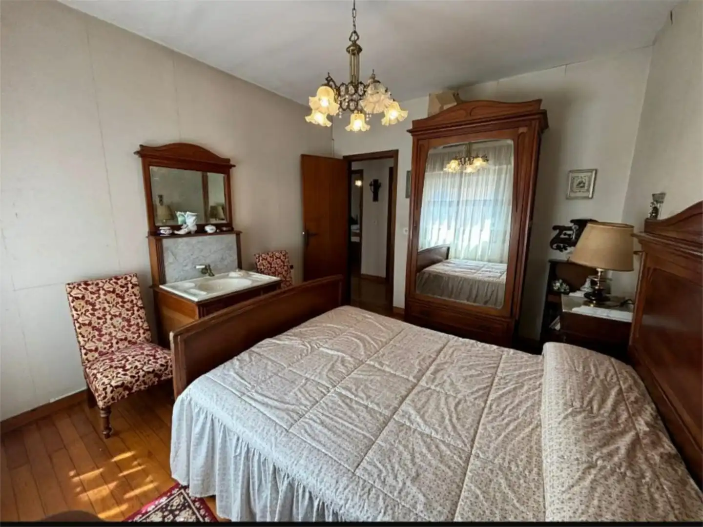 Wohnung zum Verkauf in Rúa Rafael Calleja, 39, A Pobra do Caramiñal Schlafzimmer von Wohnung zum Verkauf in A Pobra do Caramiñal mit Heizung, Privatgarten und Parkett