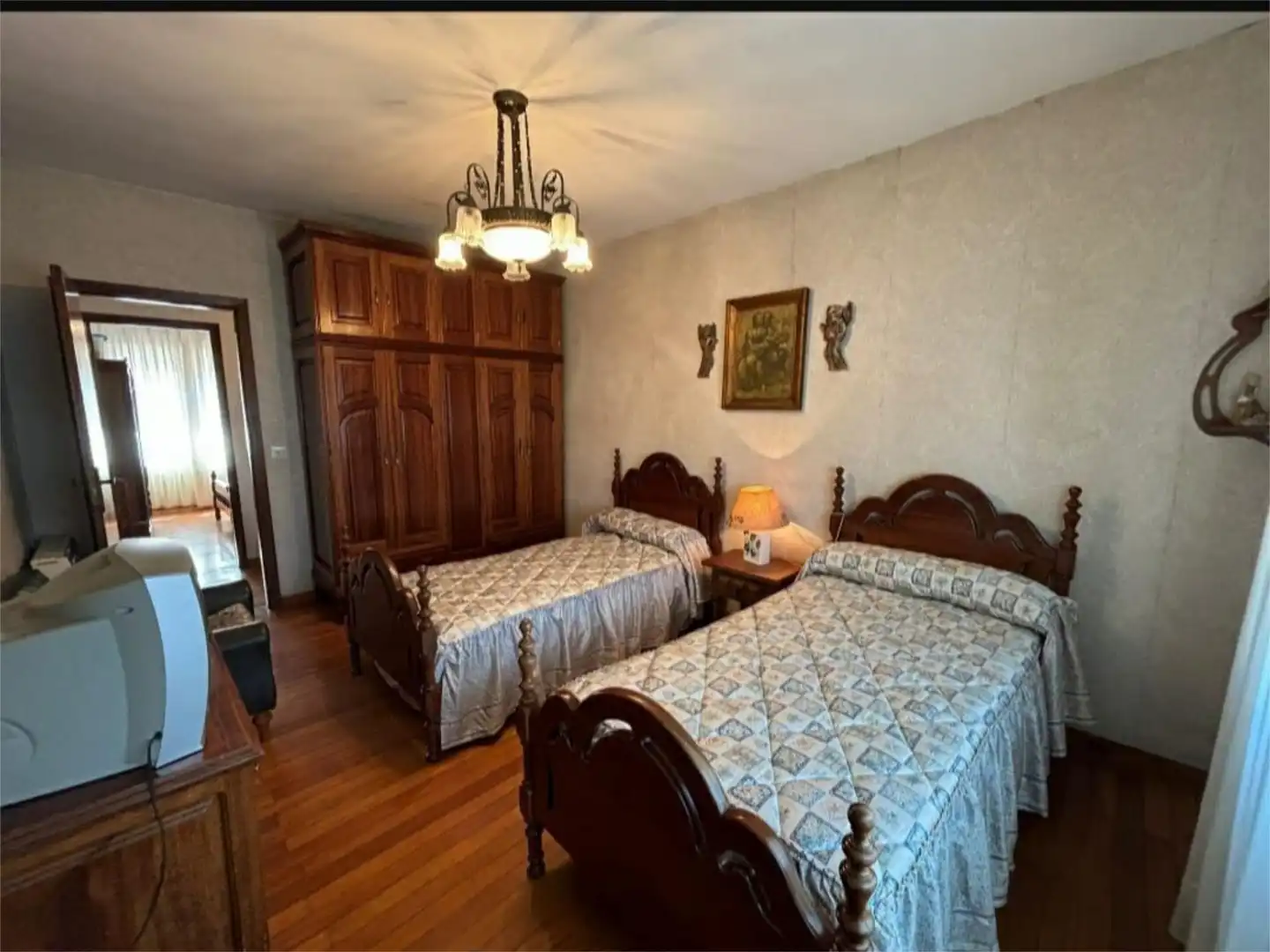 Wohnung zum Verkauf in Rúa Rafael Calleja, 39, A Pobra do Caramiñal Schlafzimmer von Wohnung zum Verkauf in A Pobra do Caramiñal mit Heizung, Privatgarten und Parkett