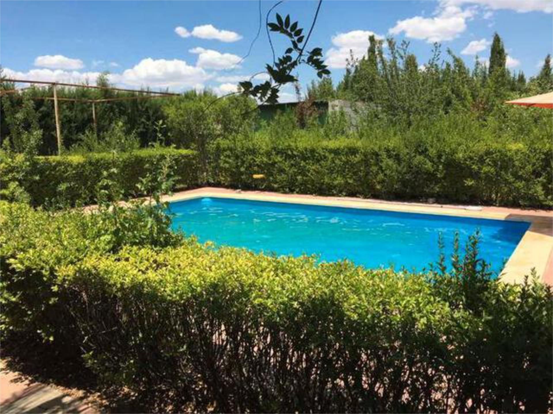 Swimming pool of Single-family semi-detached for sale in Lanteira  with Heating, Private garden and Terrace