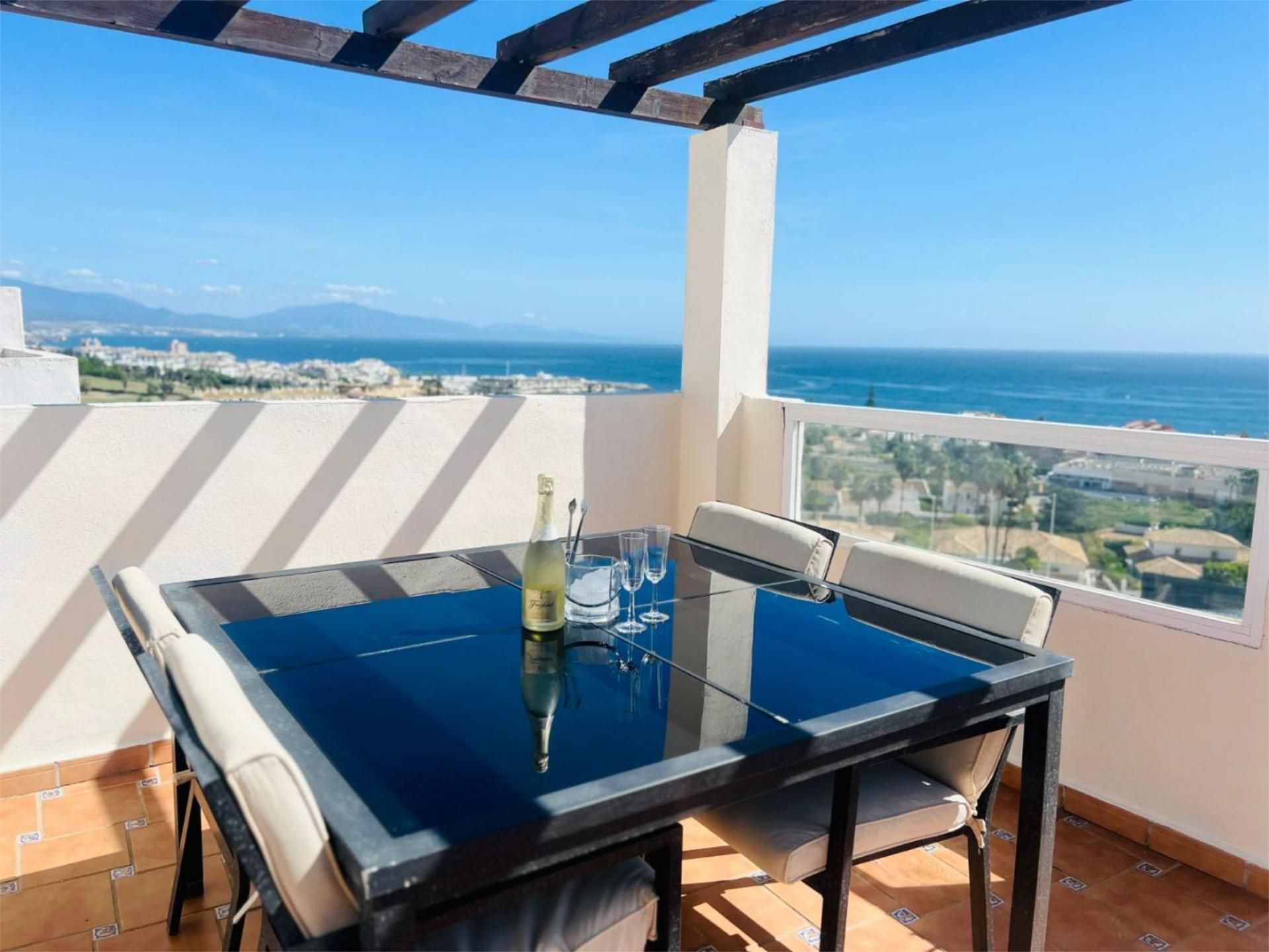 Terrace of Flat for sale in Manilva  with Terrace, Swimming Pool and Balcony