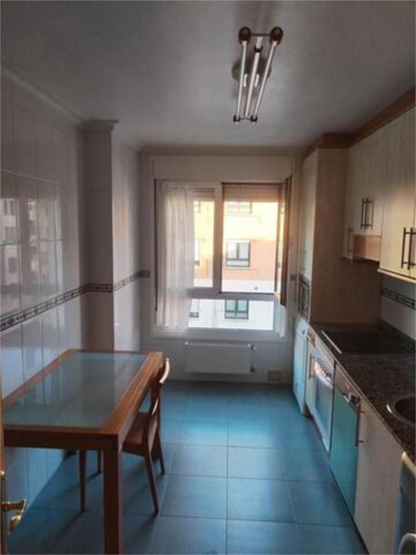 Kitchen of Flat for sale in Gijón   with Heating, Private garden and Storage room