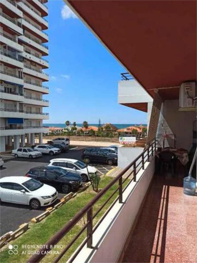 Exterior view of Flat for sale in  Huelva Capital  with Private garden, Terrace and Furnished
