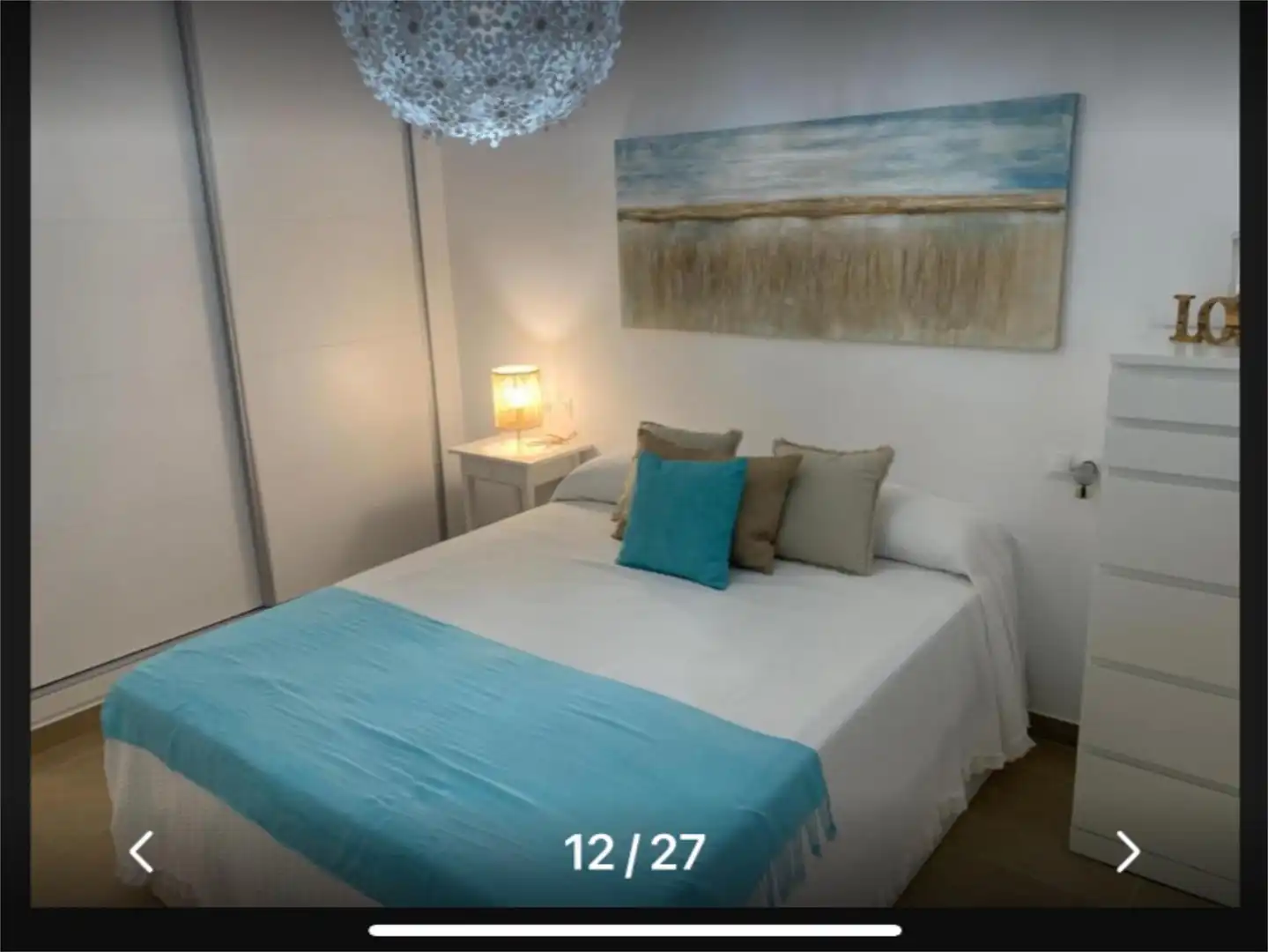 Wohnung zur Miete in Avenida Joaquín Sabina, 3, Aguadulce - Almadraba - Punta Candor Schlafzimmer von Wohnung zur Miete in Rota mit Klimaanlage, Heizung und Privatgarten