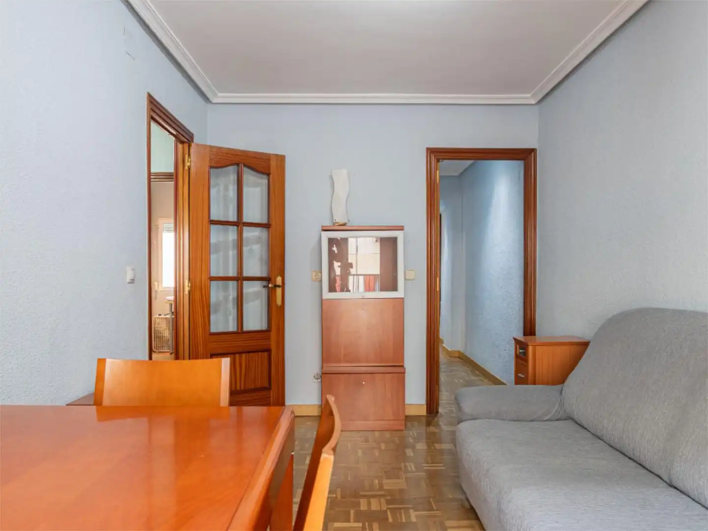 Bedroom of Flat for rent in Madrid  with Air Conditioner, Heating and Parquet flooring