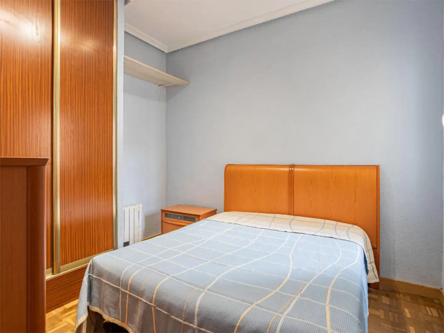 Bedroom of Flat for rent in Madrid  with Air Conditioner, Heating and Parquet flooring