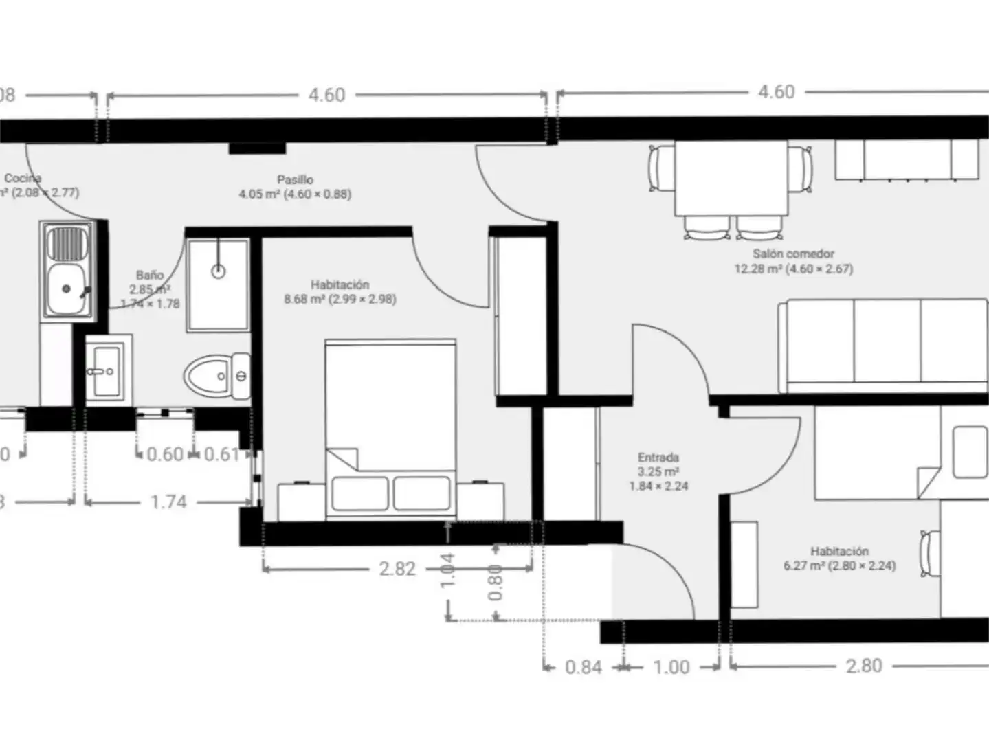 Flat for rent in Madrid  with Air Conditioner, Heating and Parquet flooring