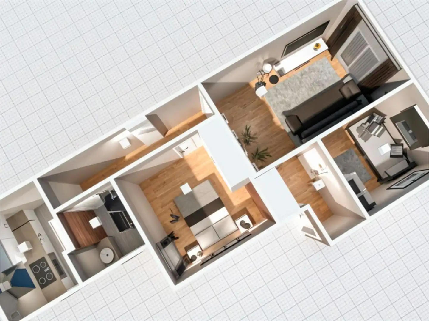 Flat for rent in Madrid  with Air Conditioner, Heating and Parquet flooring