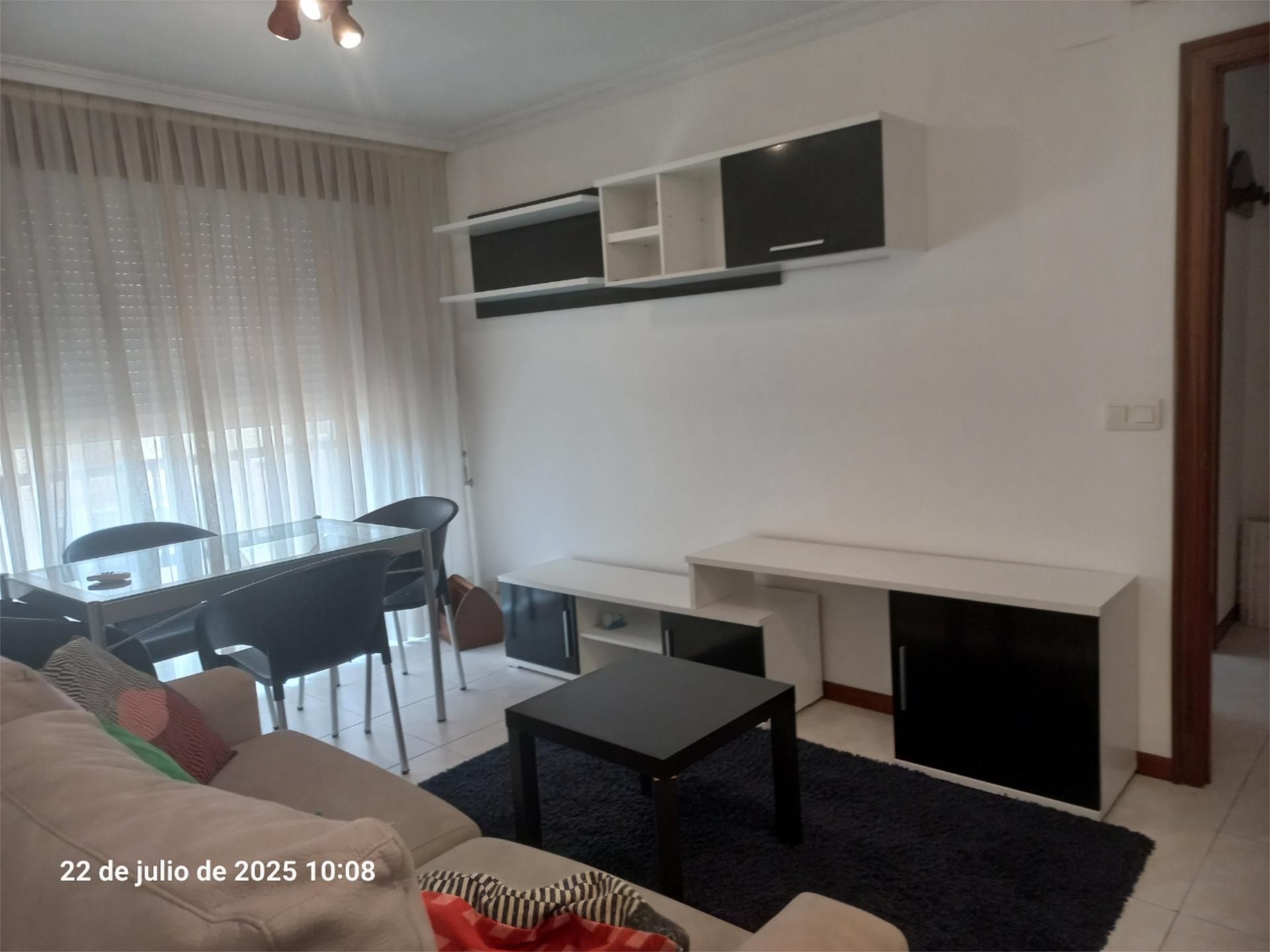 Living room of Flat to rent in Baiona  with Heating, Storage room and Furnished