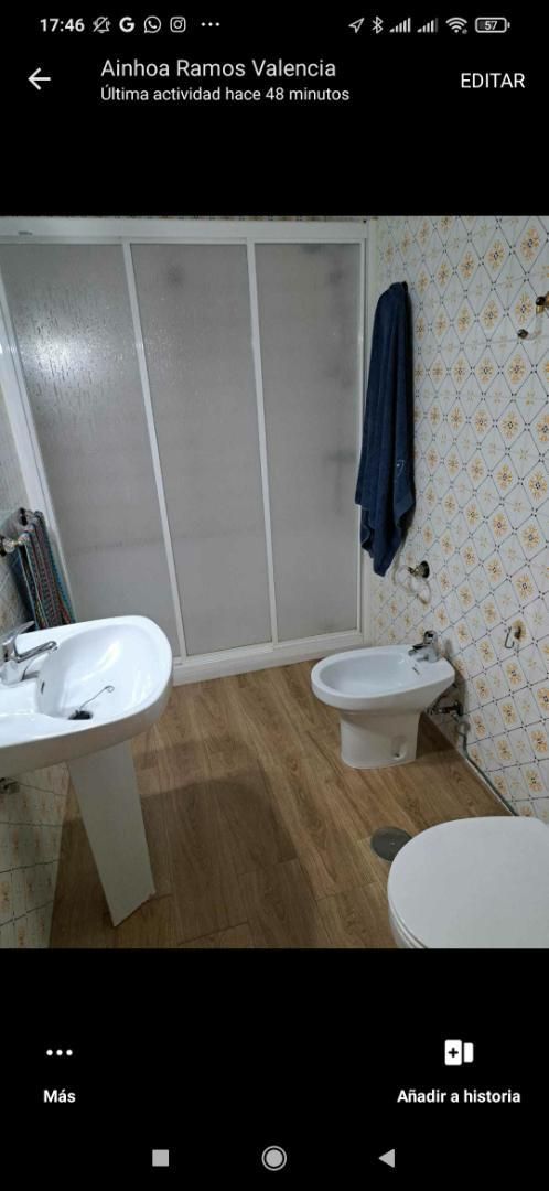 Bathroom of Flat to rent in  Albacete Capital  with Air Conditioner, Heating and Storage room