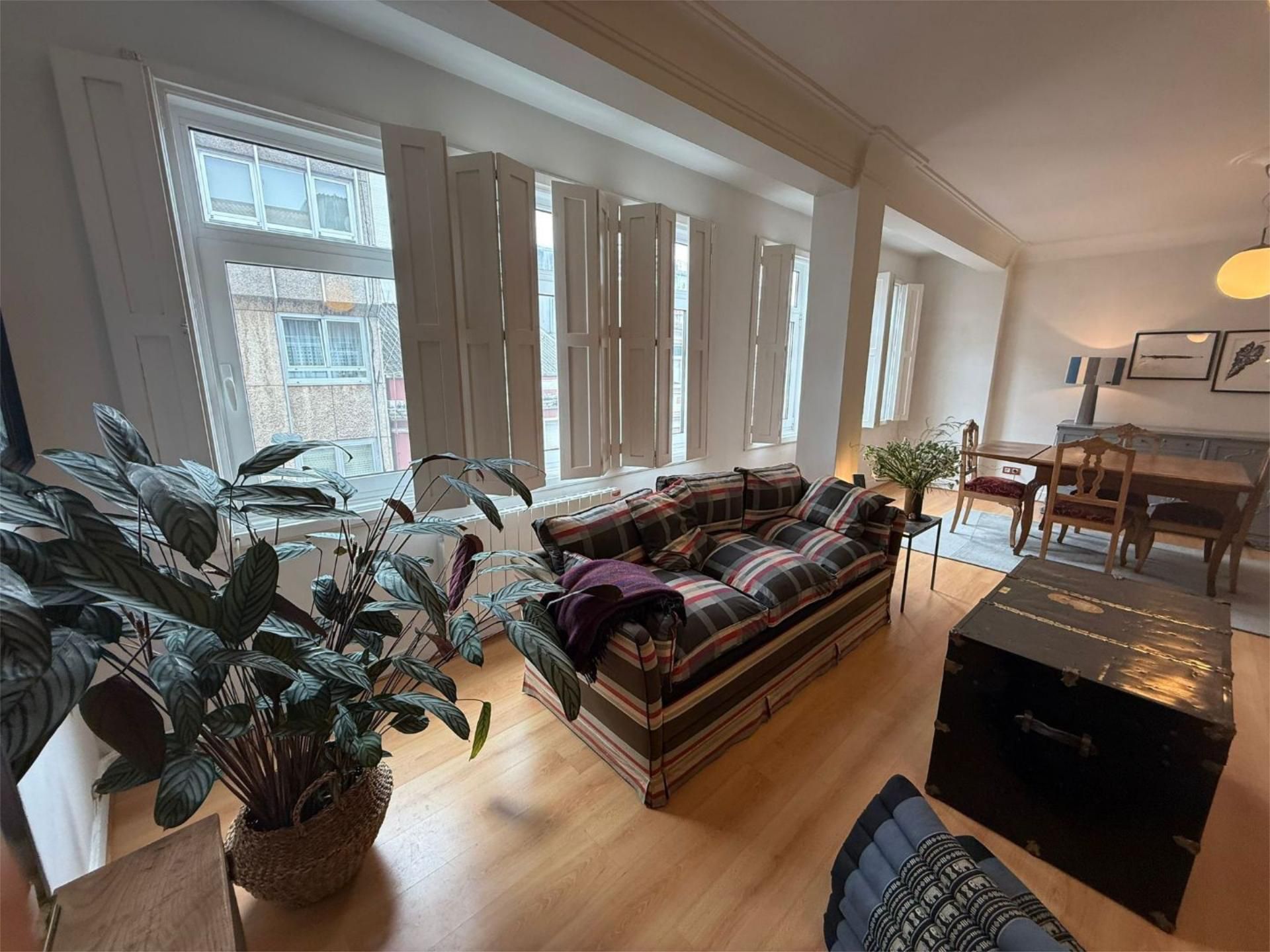 Living room of Flat to rent in A Coruña Capital   with Heating and Furnished