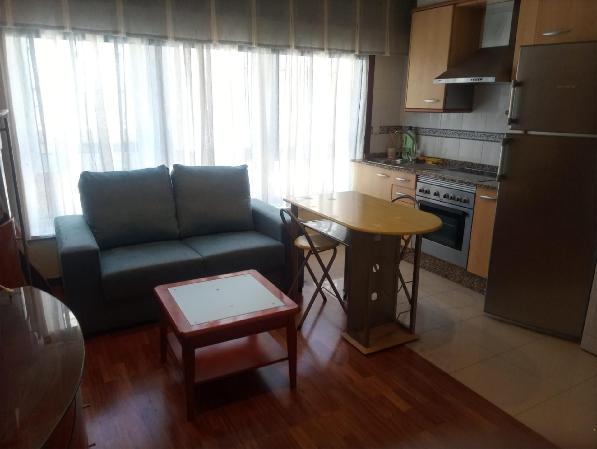 Sala d'estar de Apartament de lloguer en A Coruña Capital  amb Calefacció, Parquet i Traster