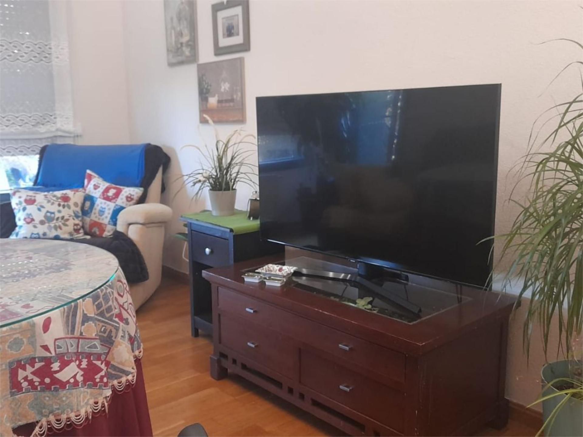 Living room of Flat to share in Ávila Capital  with Heating, Private garden and Parquet flooring