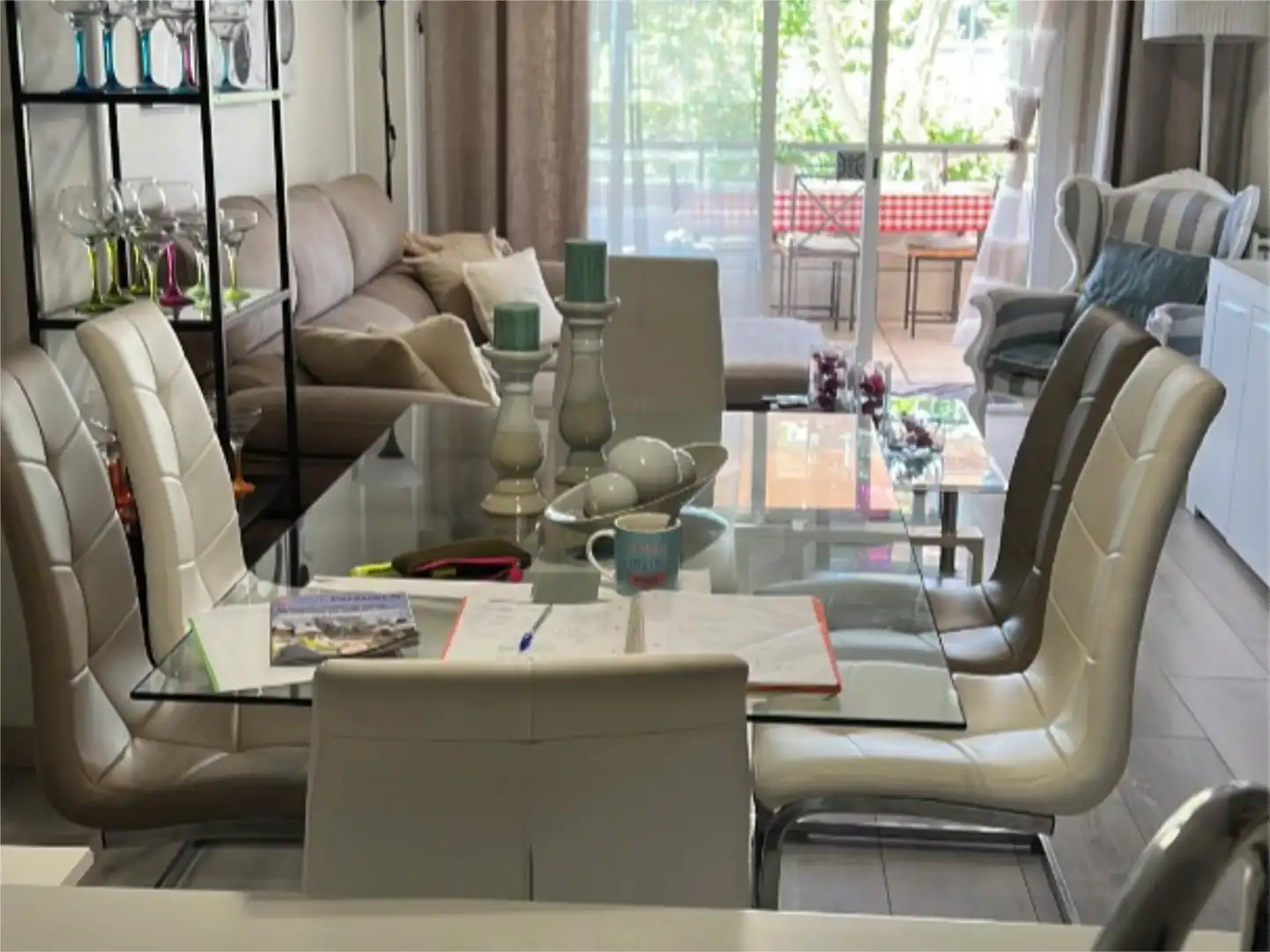 Esszimmer von Wohnung zur untervermieten in Pozuelo de Alarcón mit Klimaanlage, Heizung und Terrasse