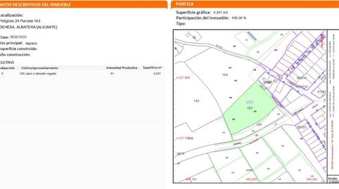 Foto 2 de Urbanizable en venta en Calle del Labrador, 11, Albatera, Alicante