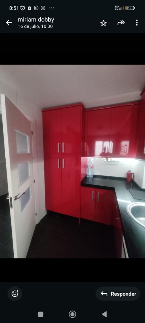 Kitchen of Flat for sale in Badajoz Capital  with Air Conditioner, Washing machine and Microwave