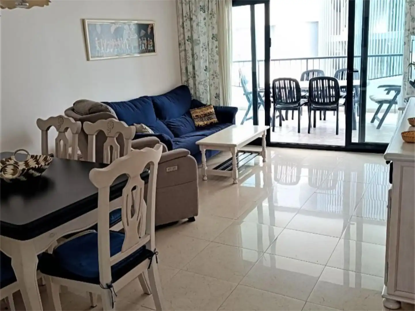 Living room of Flat for sale in Calpe / Calp  with Air Conditioner, Heating and Terrace