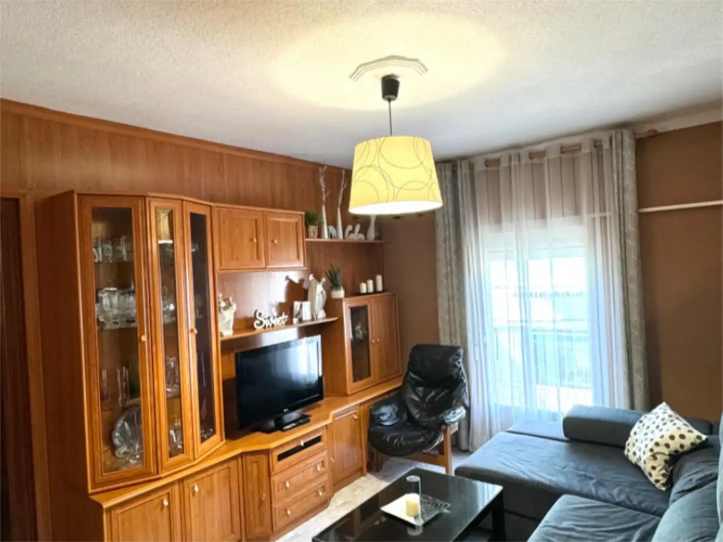 Living room of Flat for share in Getafe  with Heating, Parquet flooring and Terrace