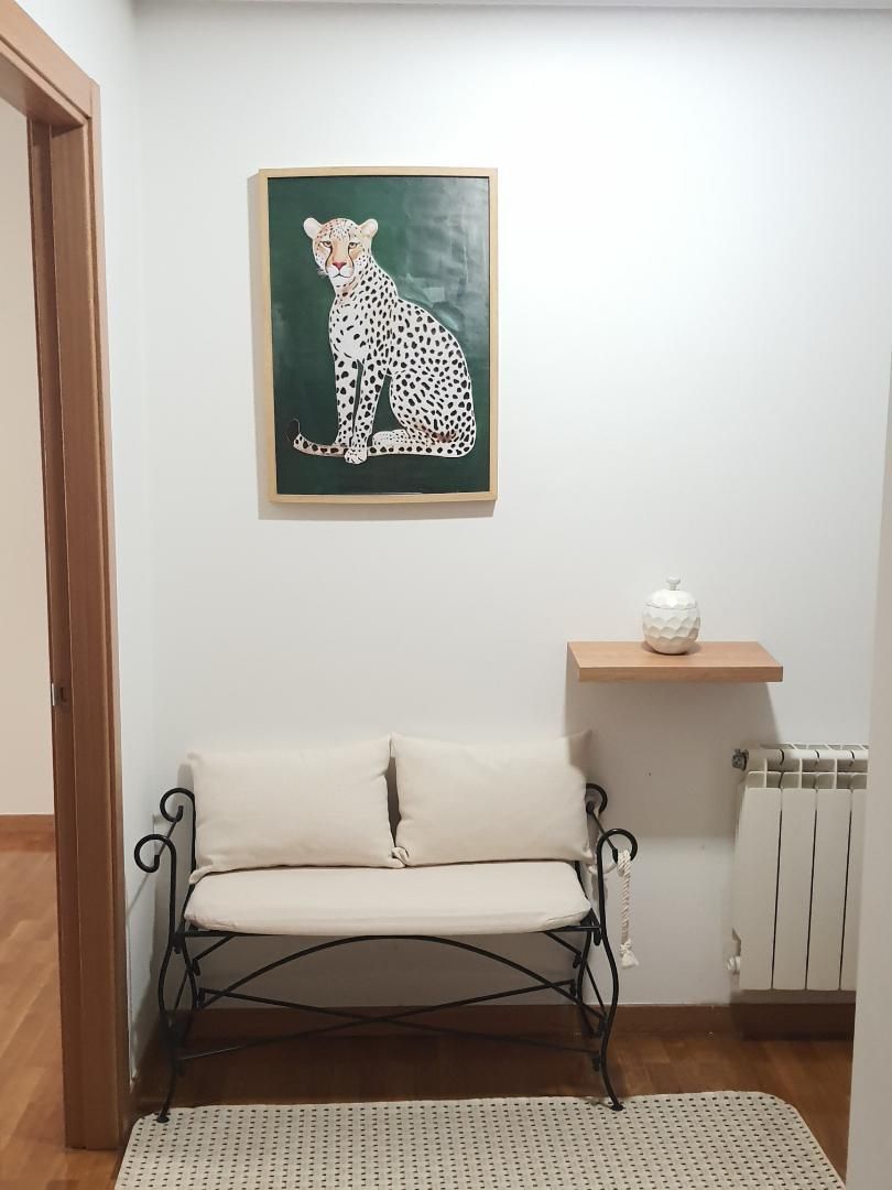 Living room of Flat to rent in A Laracha    with Heating, Private garden and Parquet flooring
