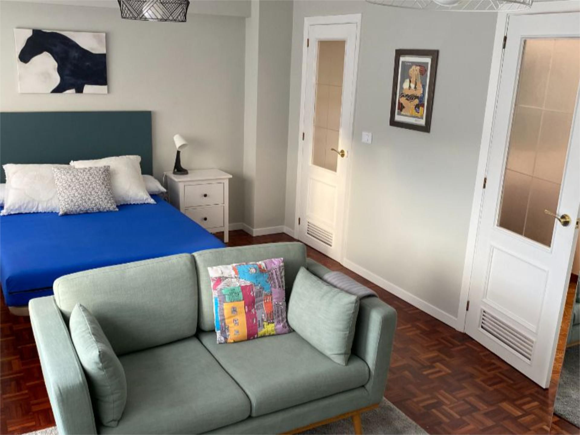 Bedroom of Flat to rent in A Coruña Capital   with Heating, Parquet flooring and Terrace