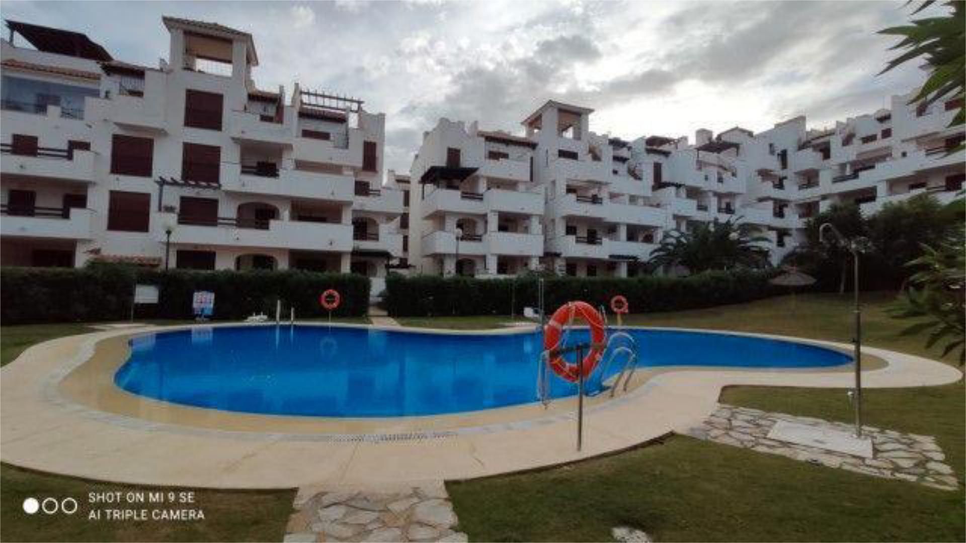 Vista exterior de Piso de alquiler en Vera con Calefacción, Terraza y Piscina