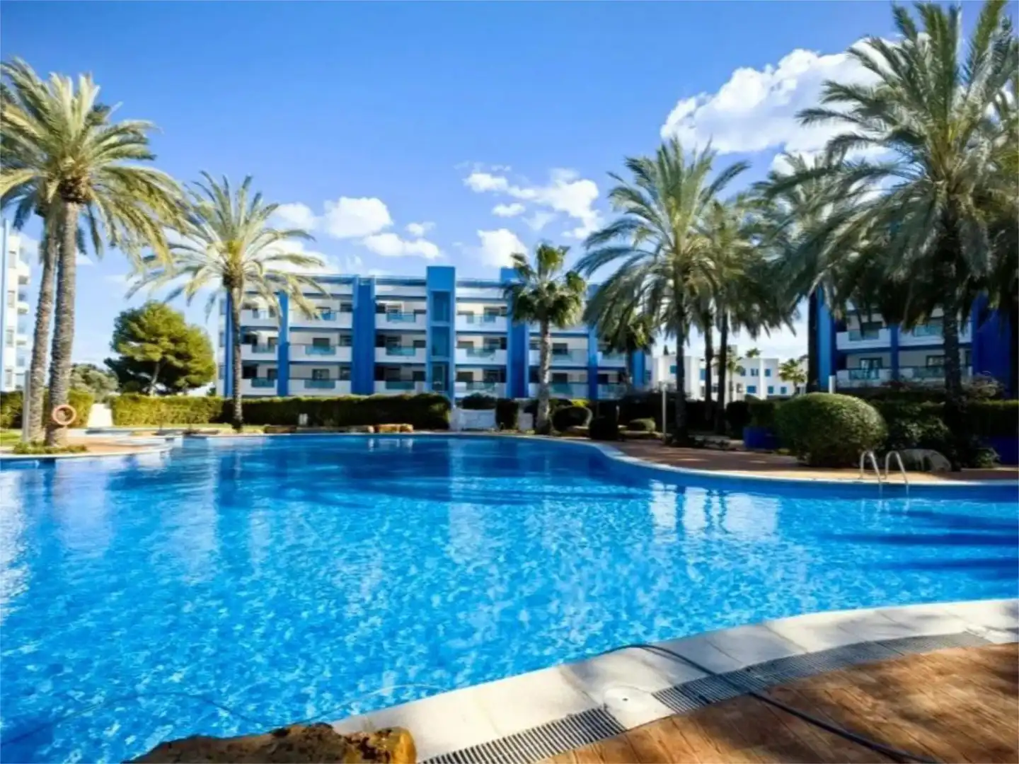 Wohnungen zur Miete in Carrer Marià Villangómez, 12, Santa Eulària Schwimmbecken von Wohnungen zur Miete in Santa Eulària des Riu mit Klimaanlage, Heizung und Privatgarten