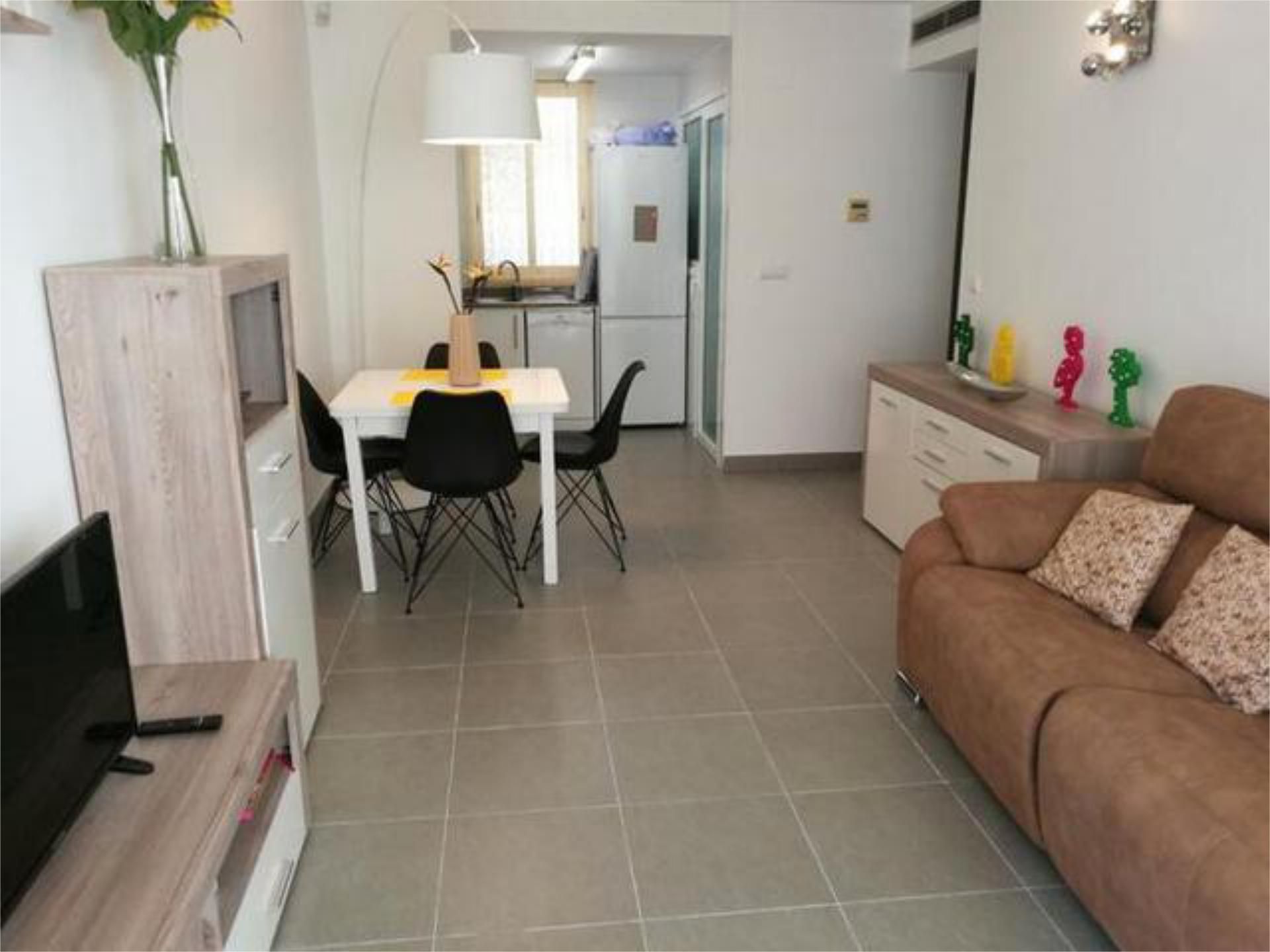 Sala d'estar de Apartament de lloguer en Villajoyosa / La Vila Joiosa amb Terrassa i Piscina