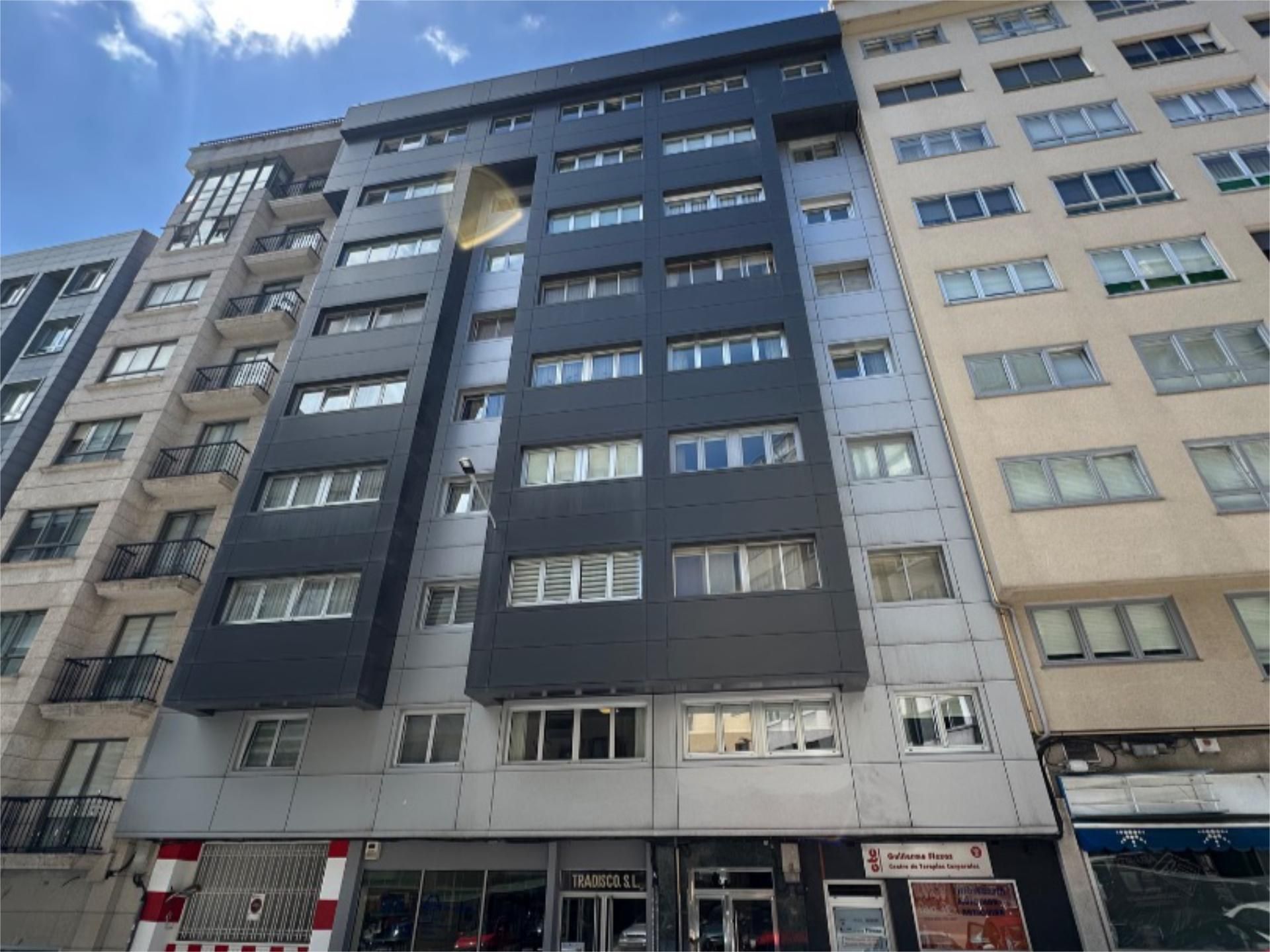 Exterior view of Flat for sale in A Coruña Capital   with Terrace and Furnished