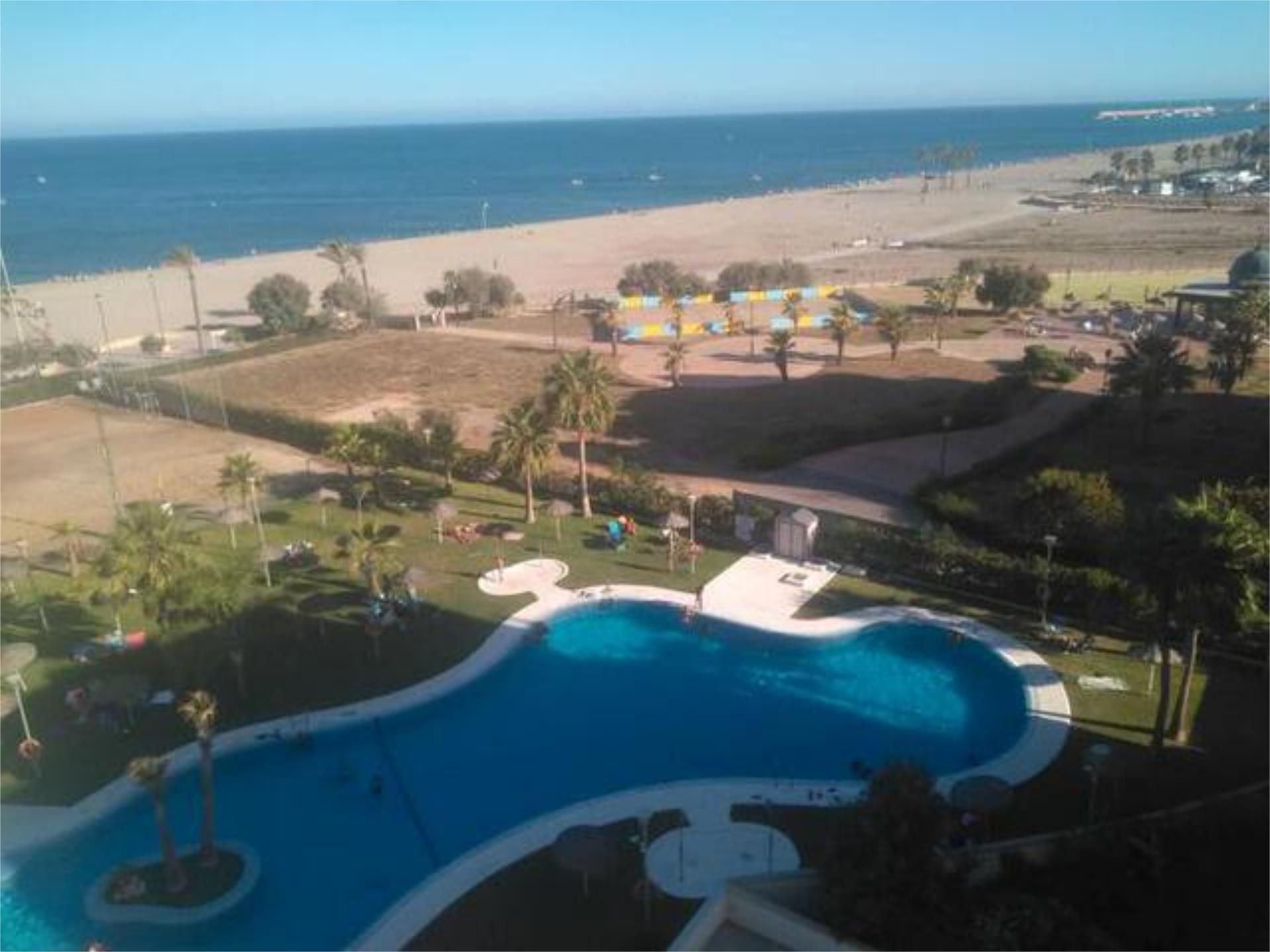Swimming pool of Apartment to rent in Roquetas de Mar  with Heating, Private garden and Terrace