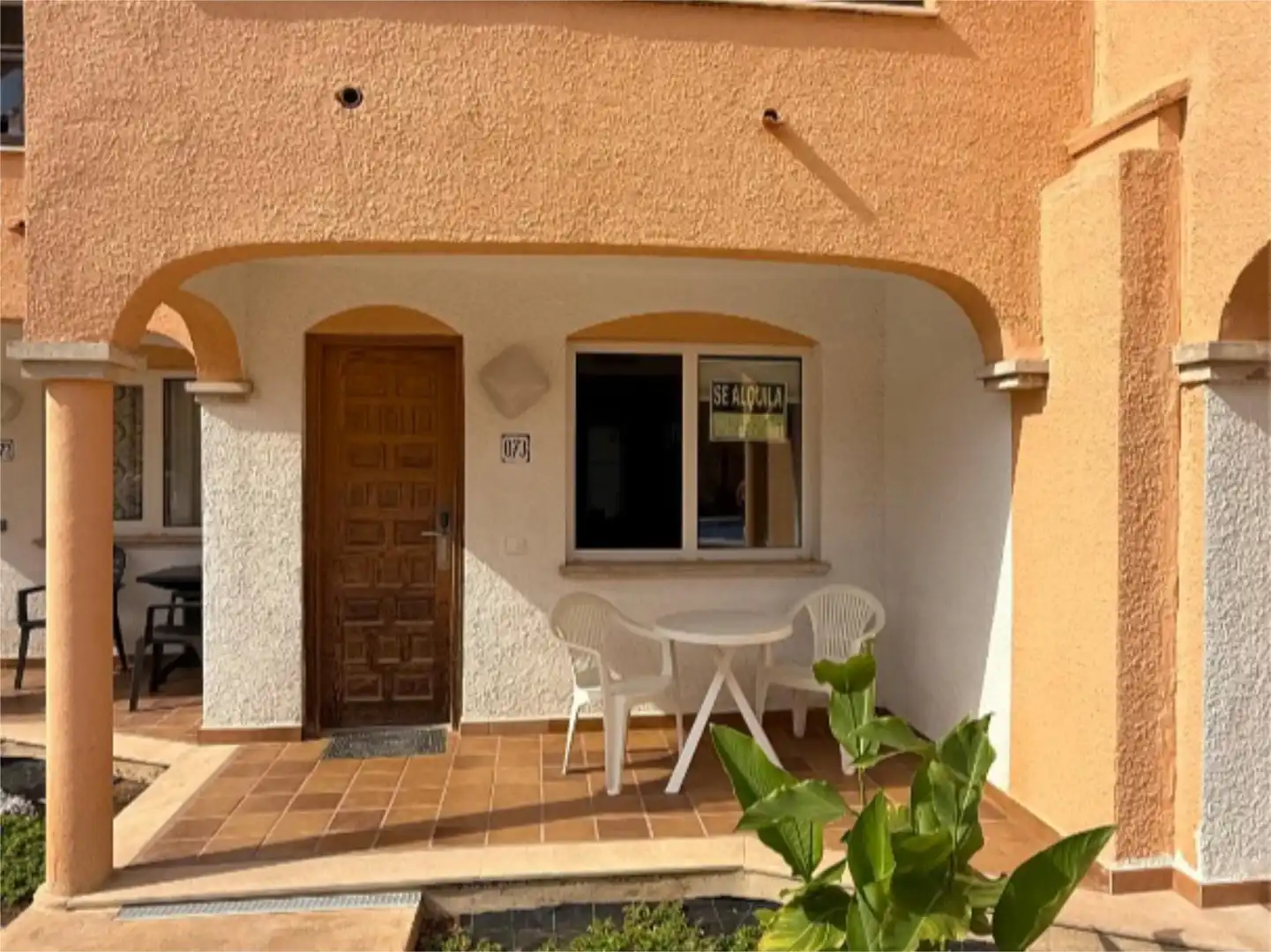 Terraza de Apartamento de alquiler en Peñíscola / Peníscola con Aire acondicionado, Calefacción y Jardín privado