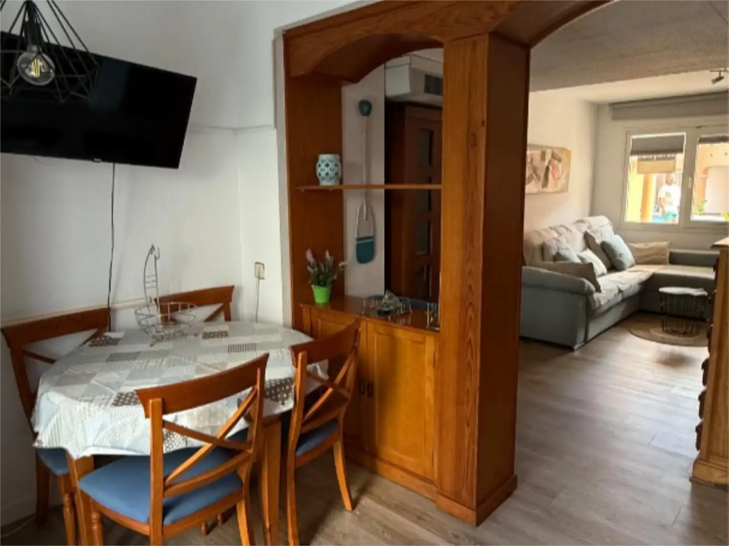Comedor de Apartamento de alquiler en Peñíscola / Peníscola con Aire acondicionado, Calefacción y Jardín privado