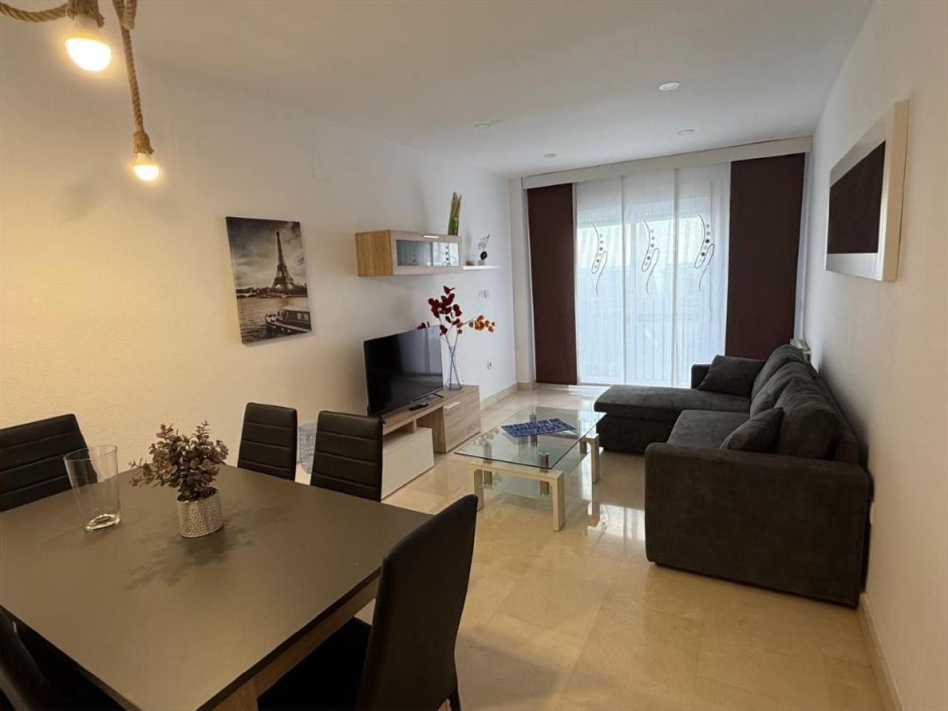 Sala d'estar de Pis de lloguer en Alicante / Alacant amb Aire condicionat i Balcó