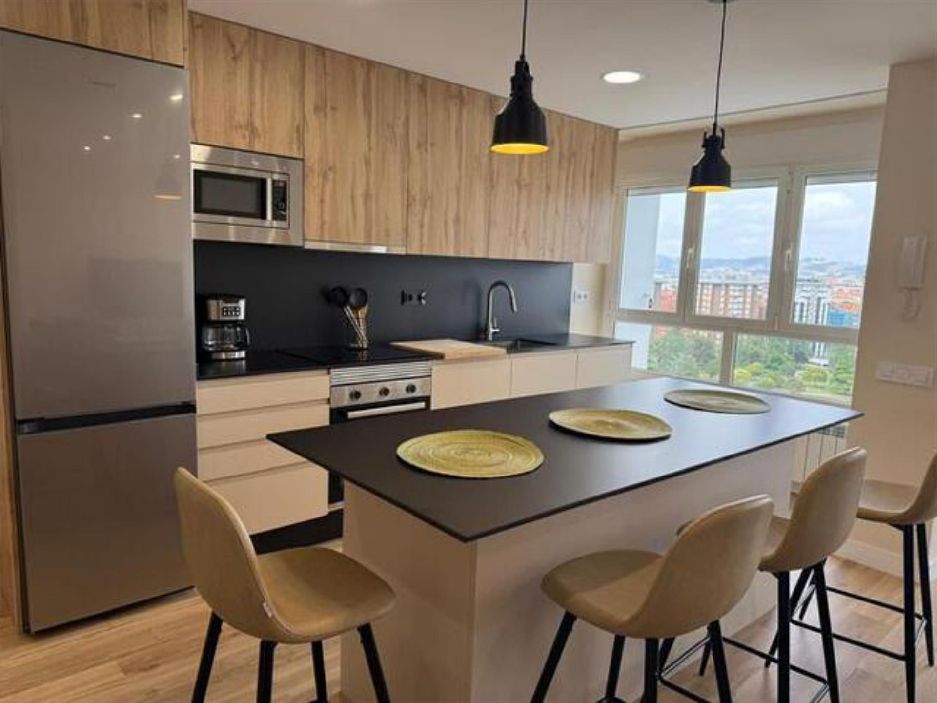 Kitchen of Flat to rent in Gijón   with Furnished