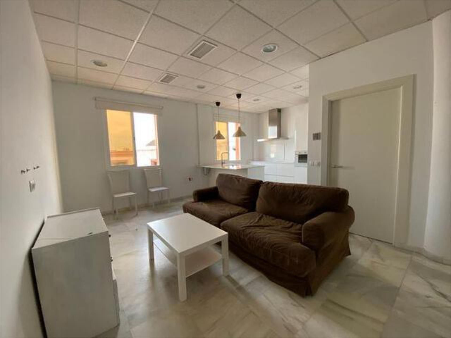 Sala d'estar de Apartament de lloguer en Los Palacios y Villafranca amb Calefacció i Moblat