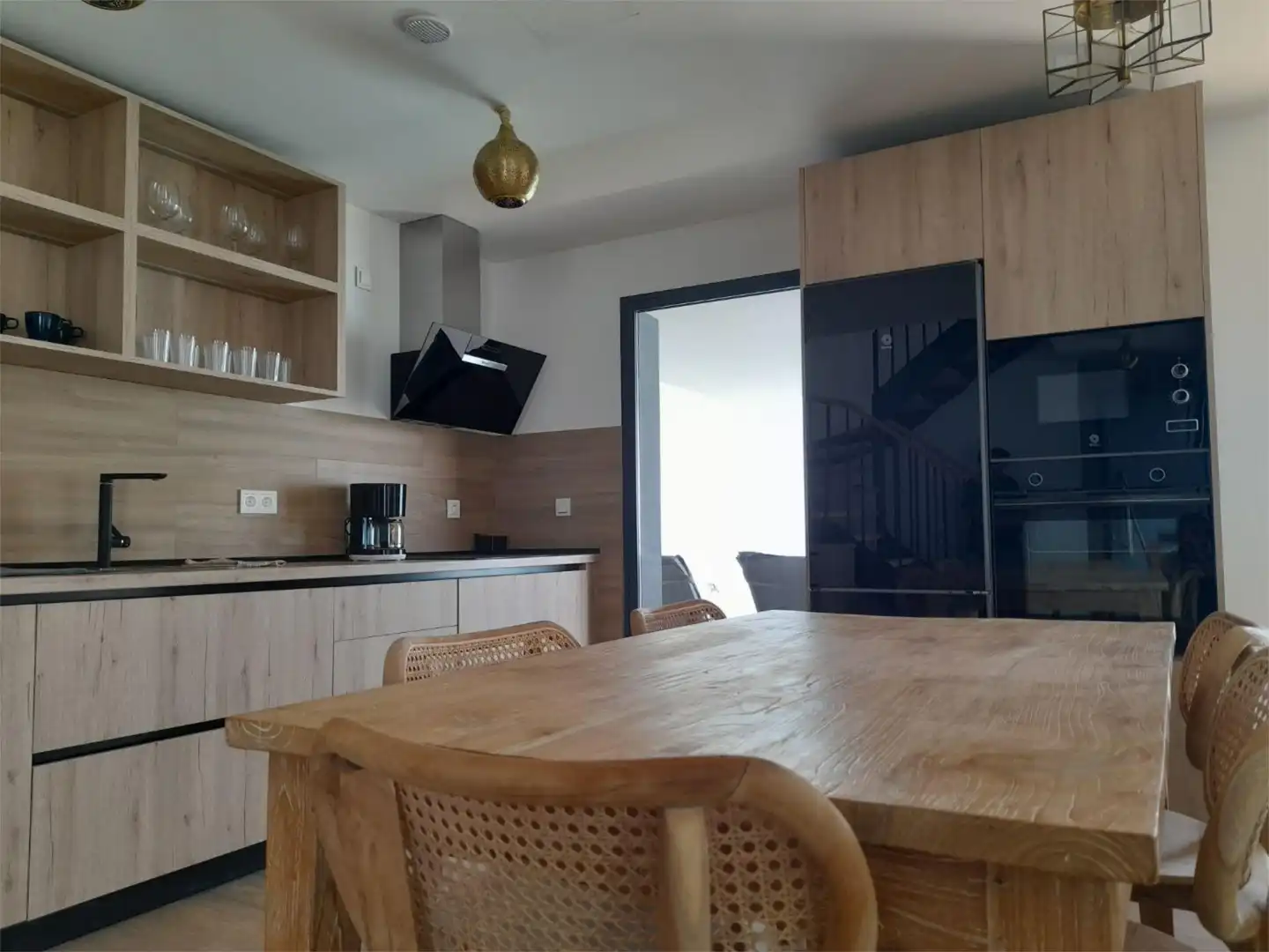 Kitchen of Flat for sale in La Oliva  with Heating, Private garden and Parquet flooring