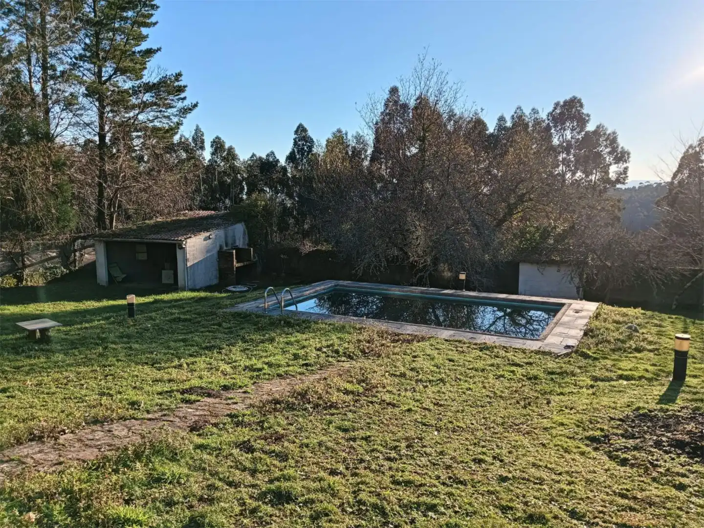Piscina de Casa o chalet en venta en Monforte de Lemos con Calefacción, Jardín privado y Parquet