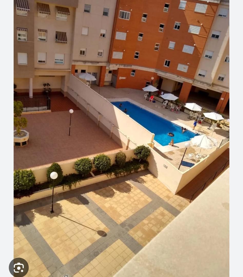 Swimming pool of Flat to share in Málaga Capital  with Air Conditioner, Private garden and Parquet flooring