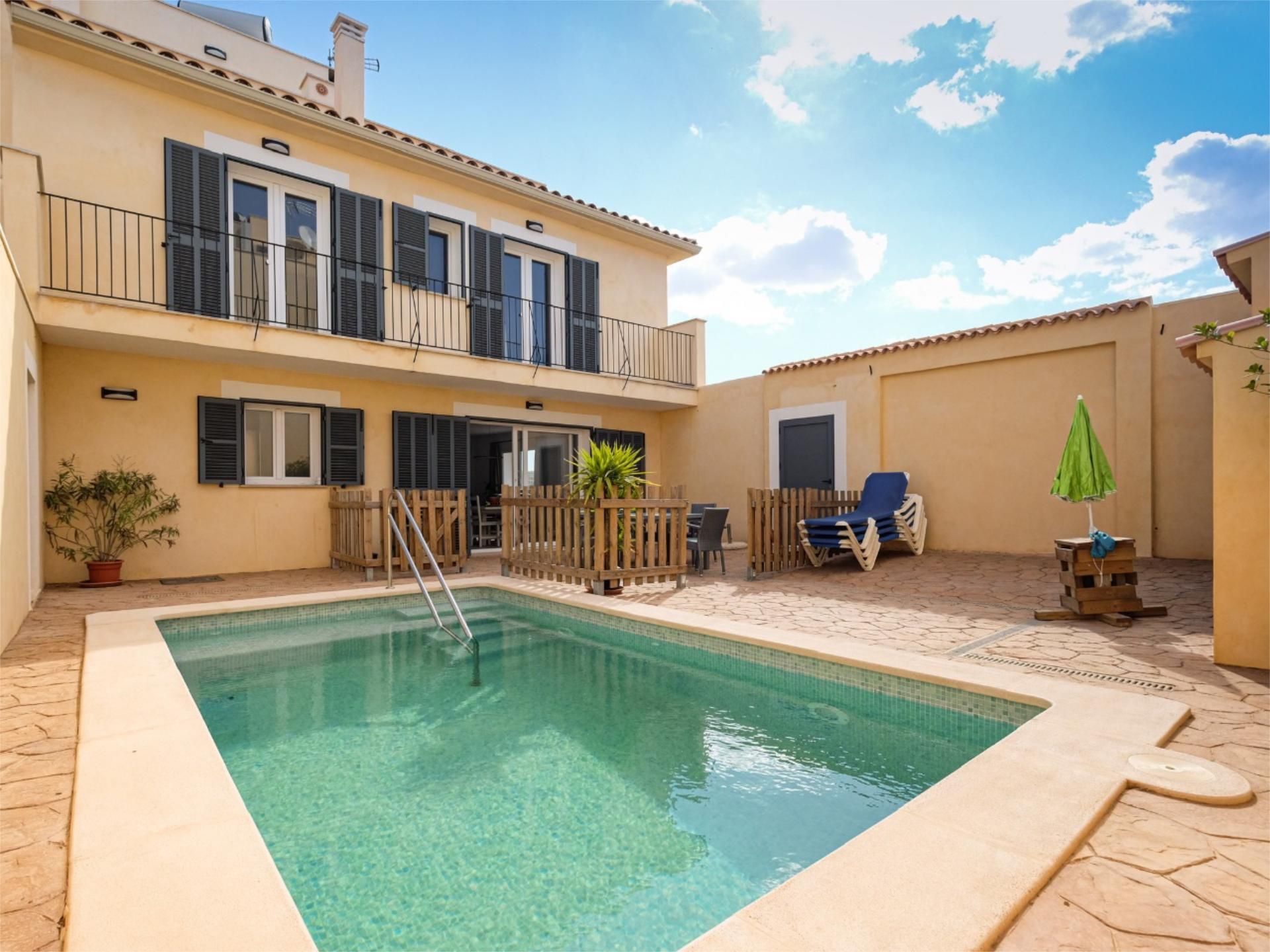 Swimming pool of Single-family semi-detached to rent in Sant Llorenç des Cardassar  with Air Conditioner, Heating and Terrace