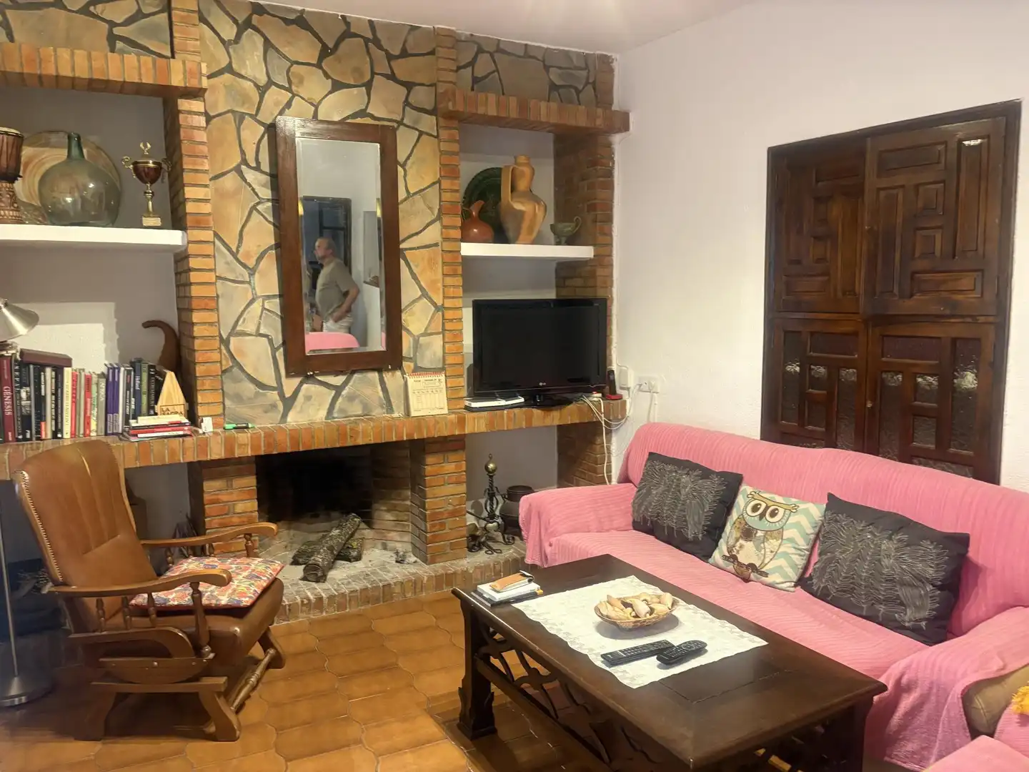Piso en venta en Calle España, 17, Talarrubias Sala de estar de Piso en venta en Talarrubias con Aire acondicionado, Parquet y Amueblado