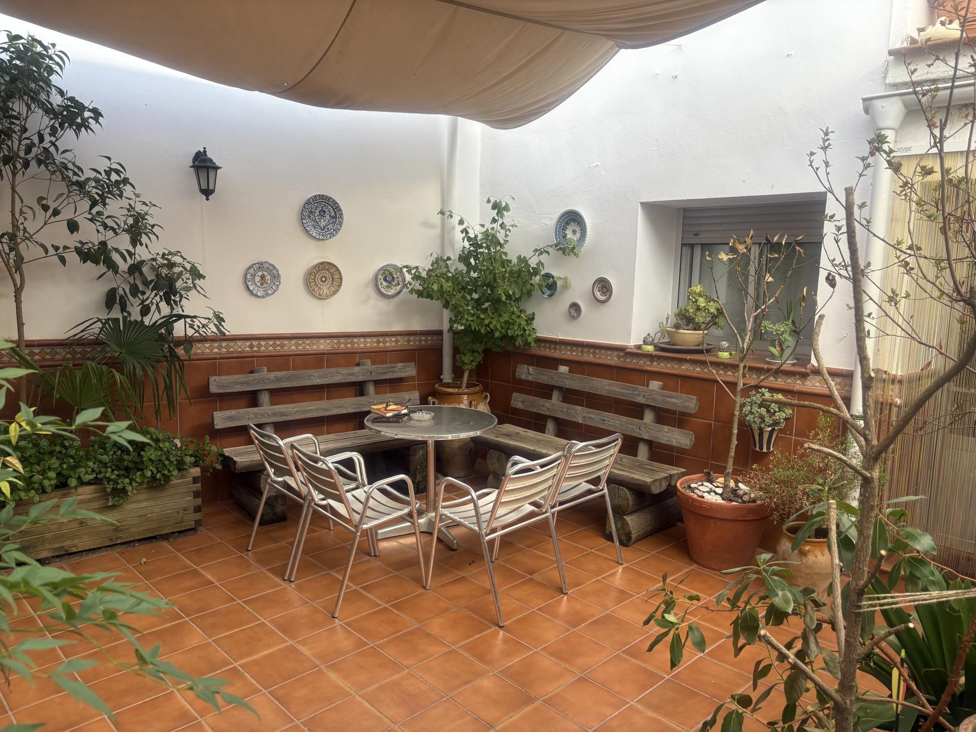 Terrace of Flat for sale in Talarrubias  with Air Conditioner, Parquet flooring and Furnished