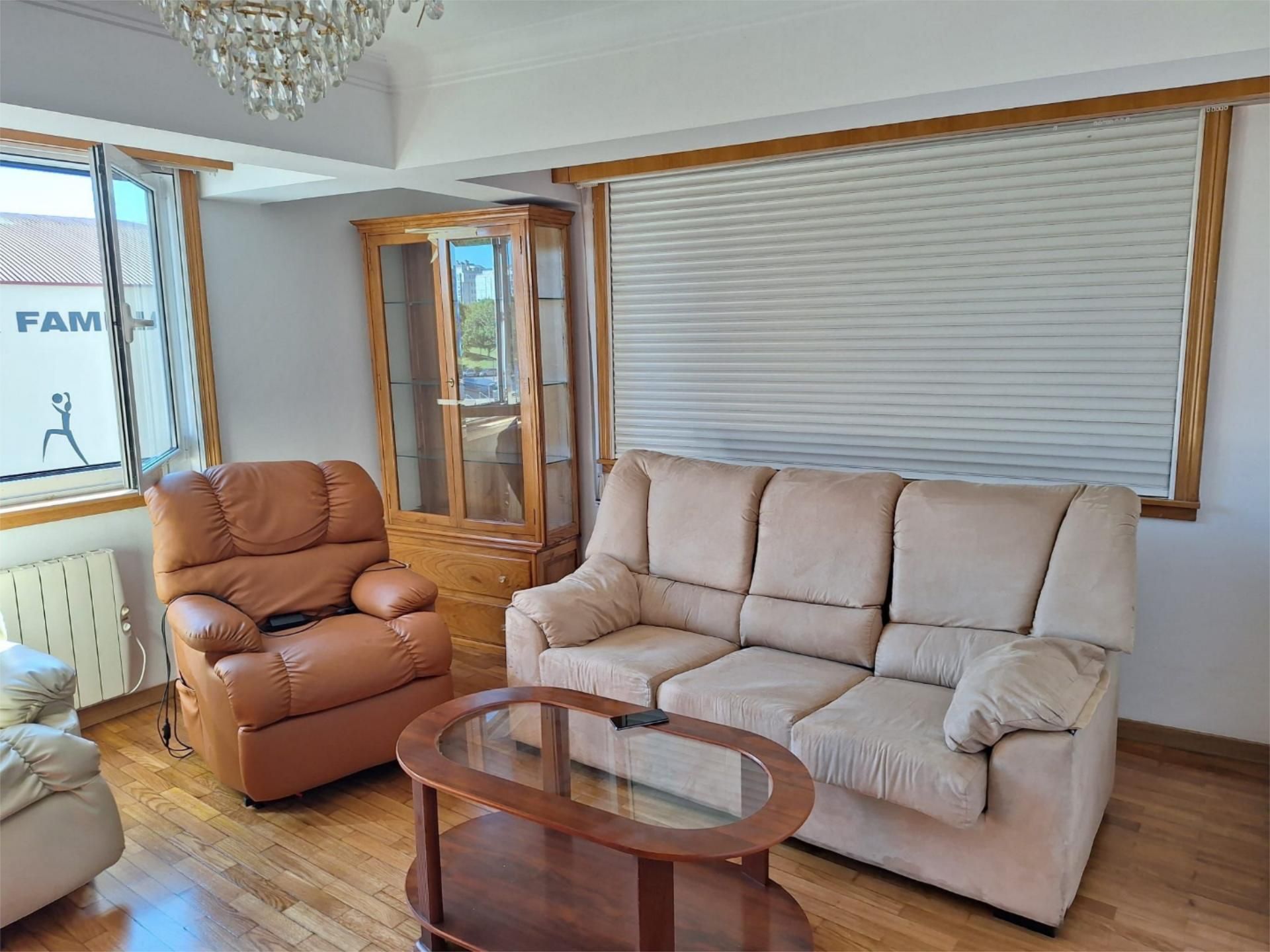Living room of Flat to share in A Coruña Capital   with Furnished
