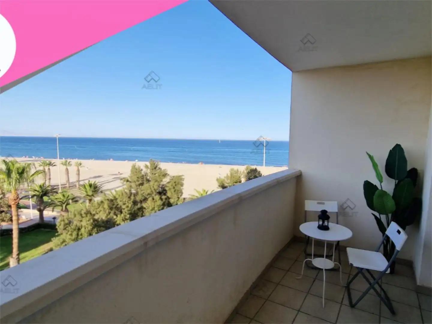 Flat for sale in Avenida de Sudamérica, 1, El Sabinar – Urbanizaciones – Las Marinas – Playa Serena Balcony of Flat for sale in Roquetas de Mar with Terrace, Swimming Pool and Furnished