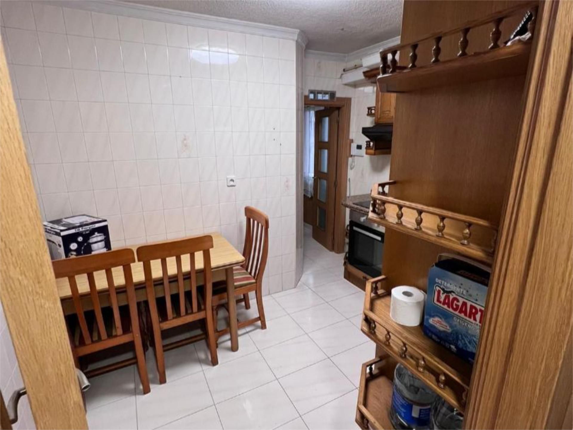Kitchen of Flat for sale in Avilés  with Storage room, Furnished and Balcony