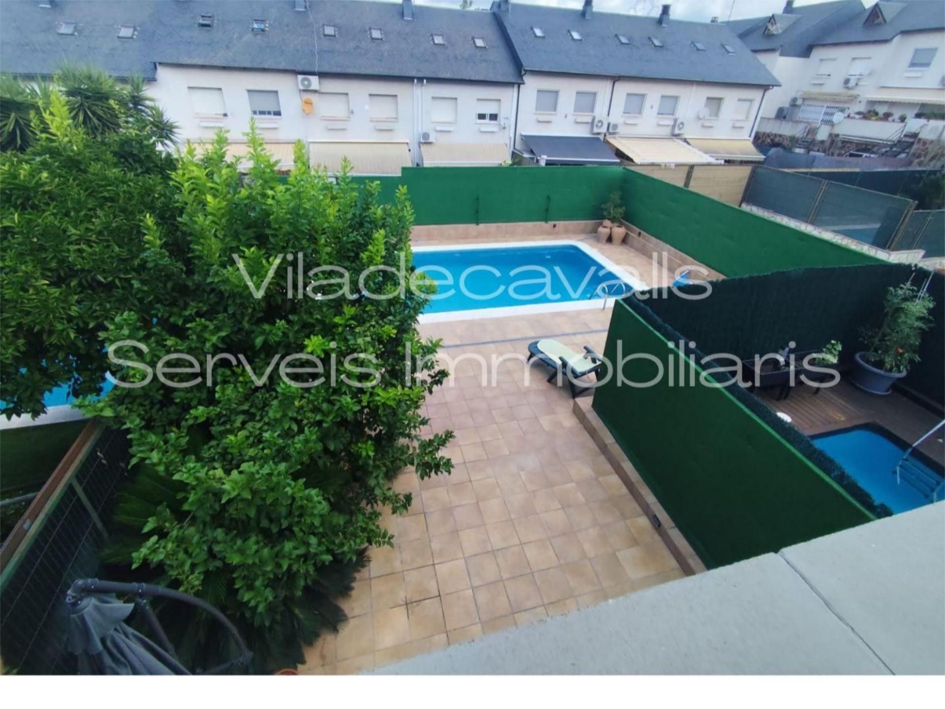 Swimming pool of Single-family semi-detached for sale in Viladecavalls  with Terrace and Swimming Pool