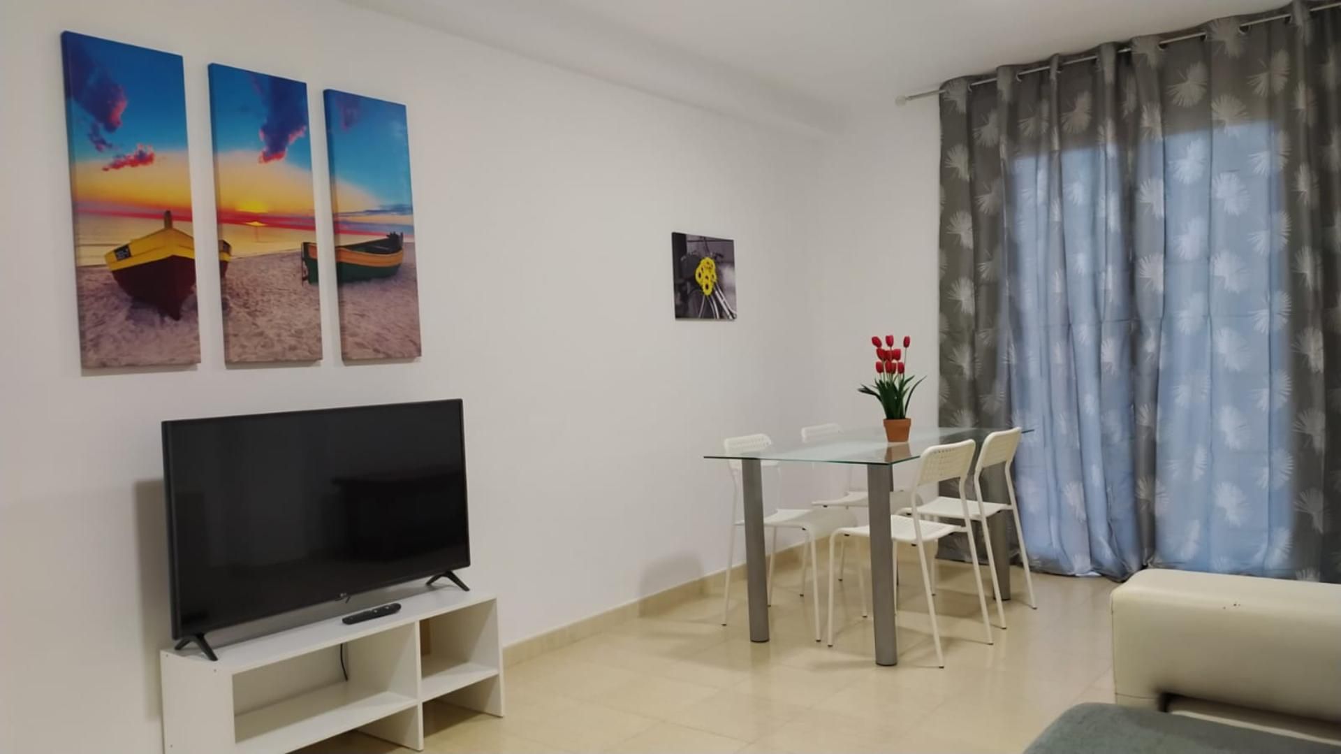 Living room of Flat to rent in Villafranca del Cid / Vilafranca  with Heating, Furnished and Oven